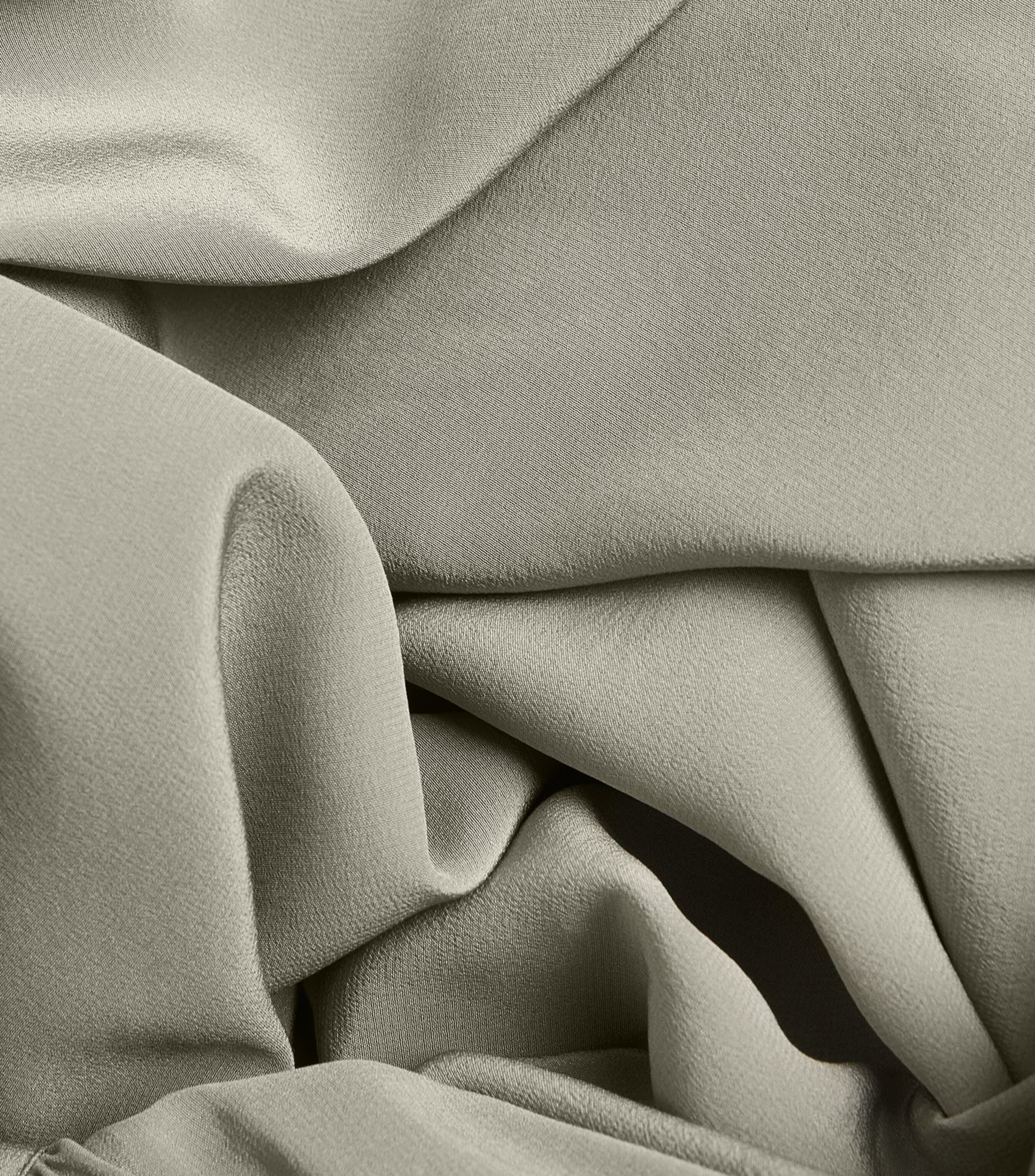 Silk Tie-Neck Blouse SAGE GREEN Image 5