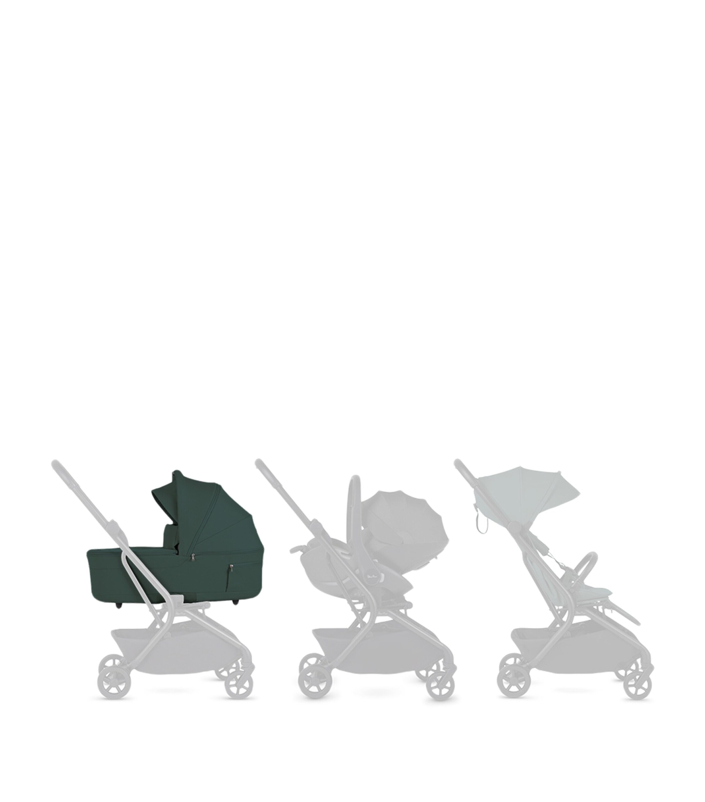 Silver Cross Nia Carrycot Conifer Image 2