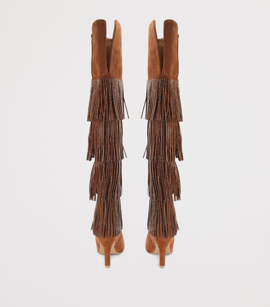 Suede Shoreditch Over-The-Knee Boots TAN COMB Image 2