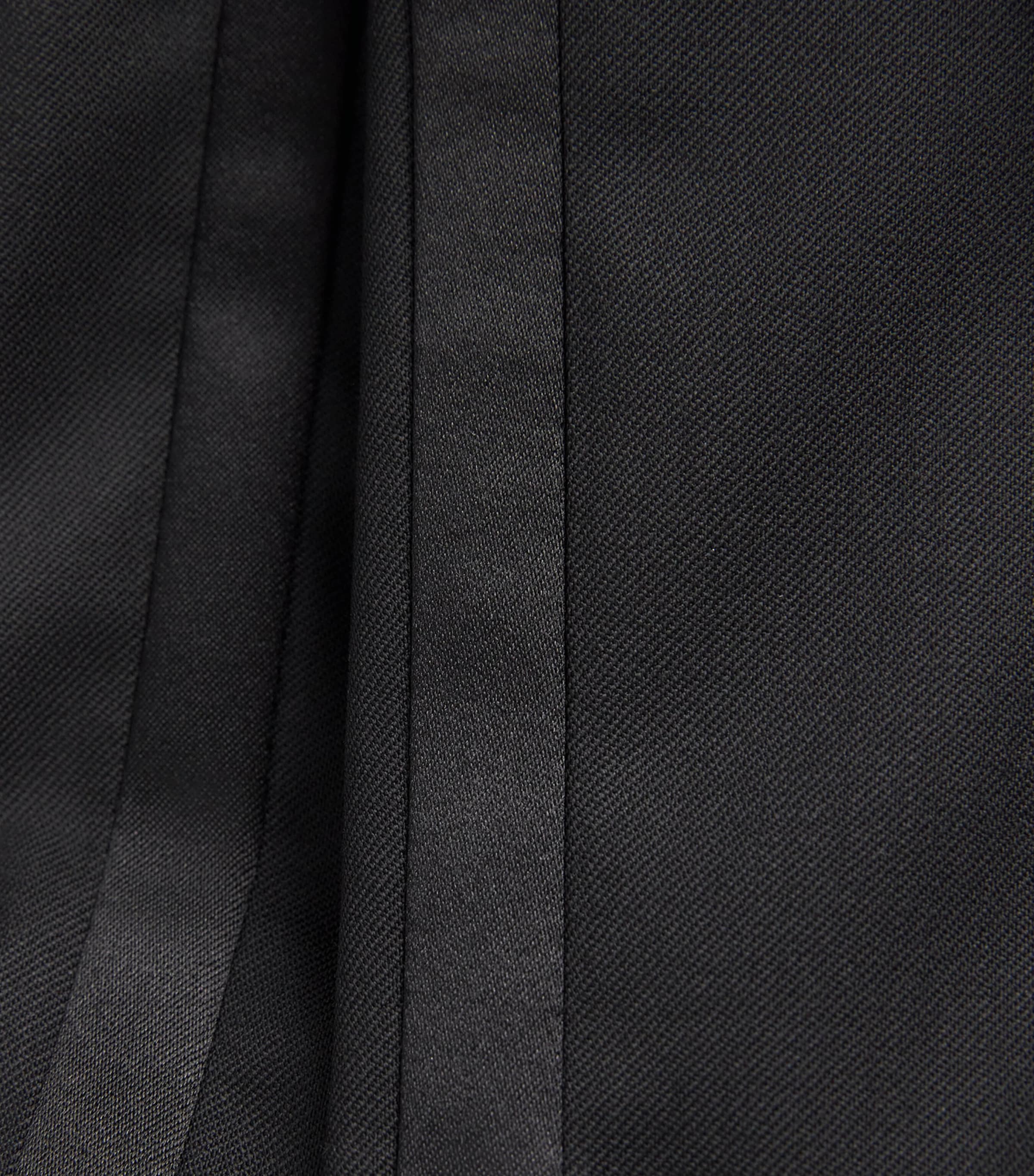 Pal Zileri Mens Wool Satin-Trim Trousers Black Image 6
