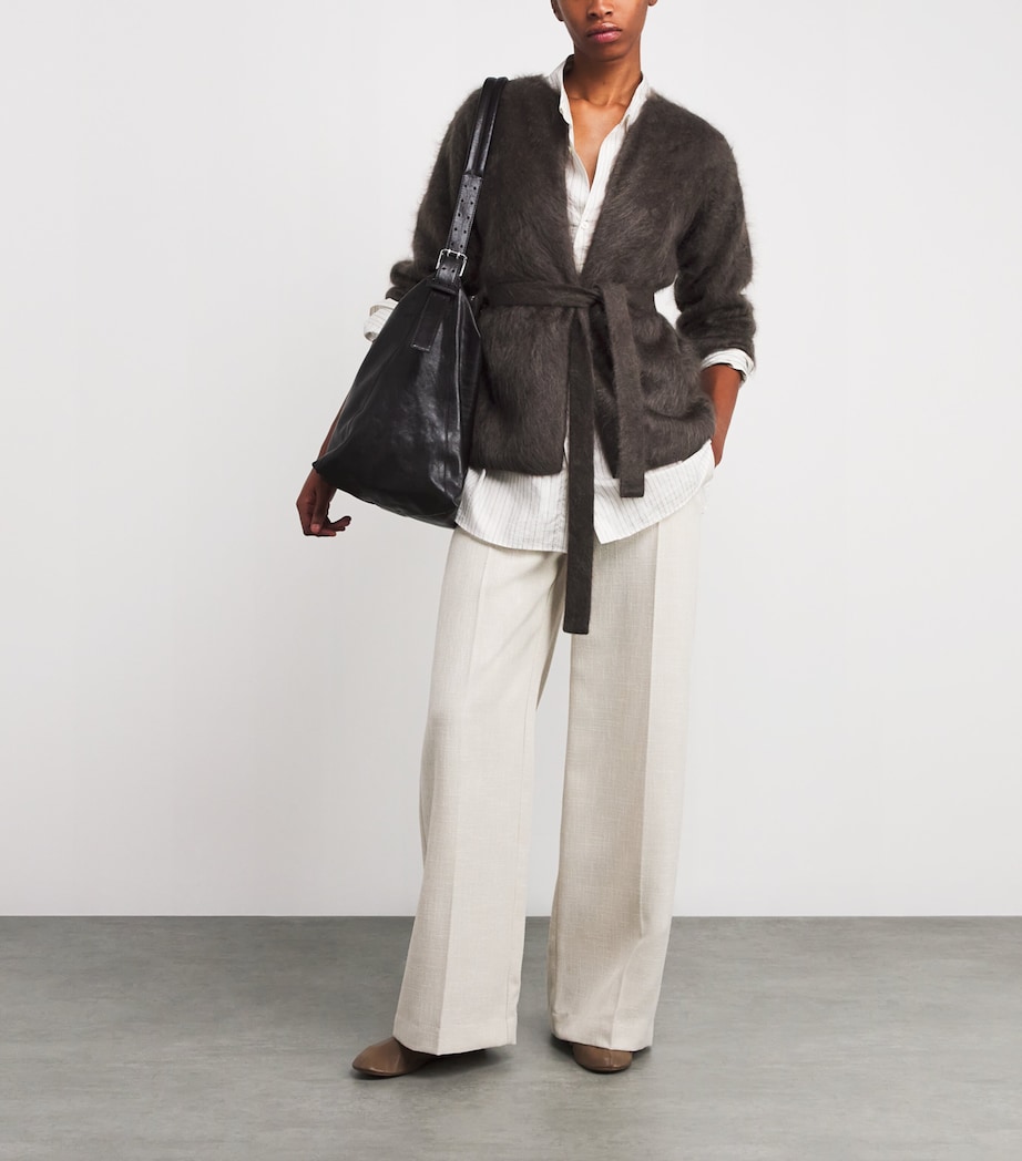 Cashmere Aria Cardigan CHOCOLATE Image 2