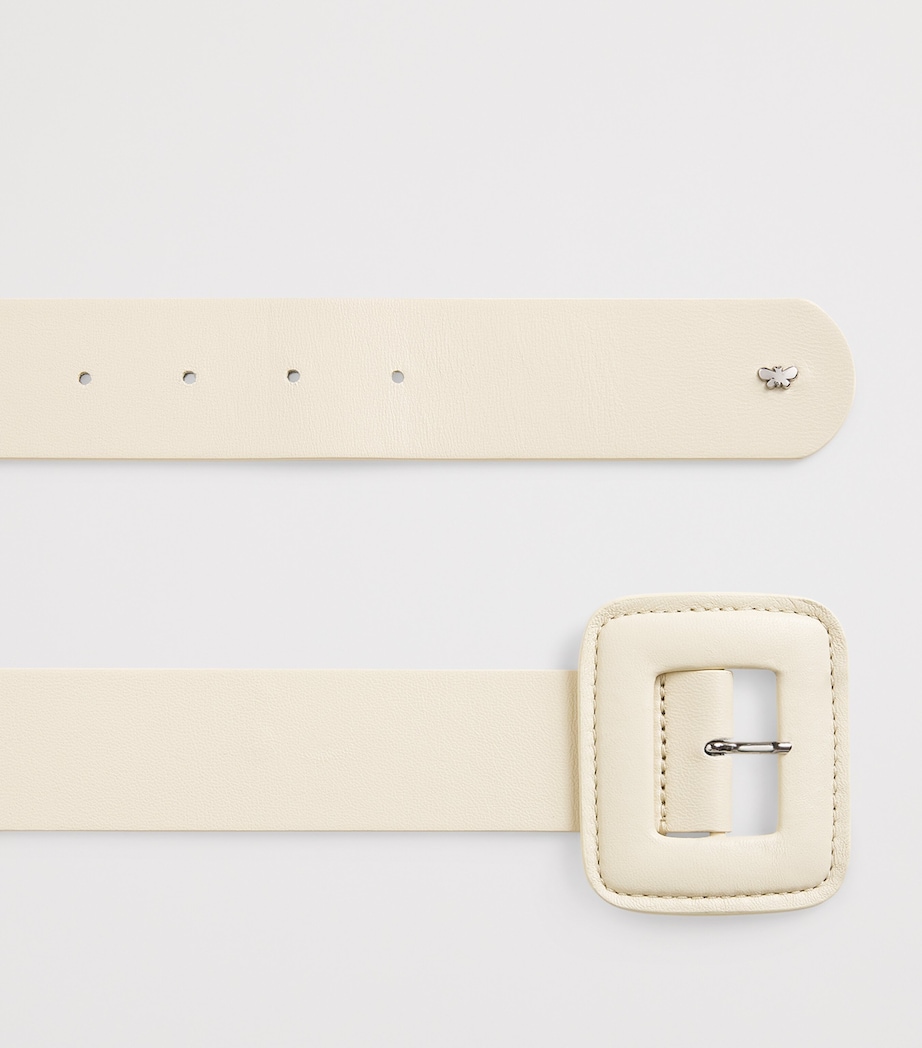 Nappa Leather Tonal Belt IVORY Image 4
