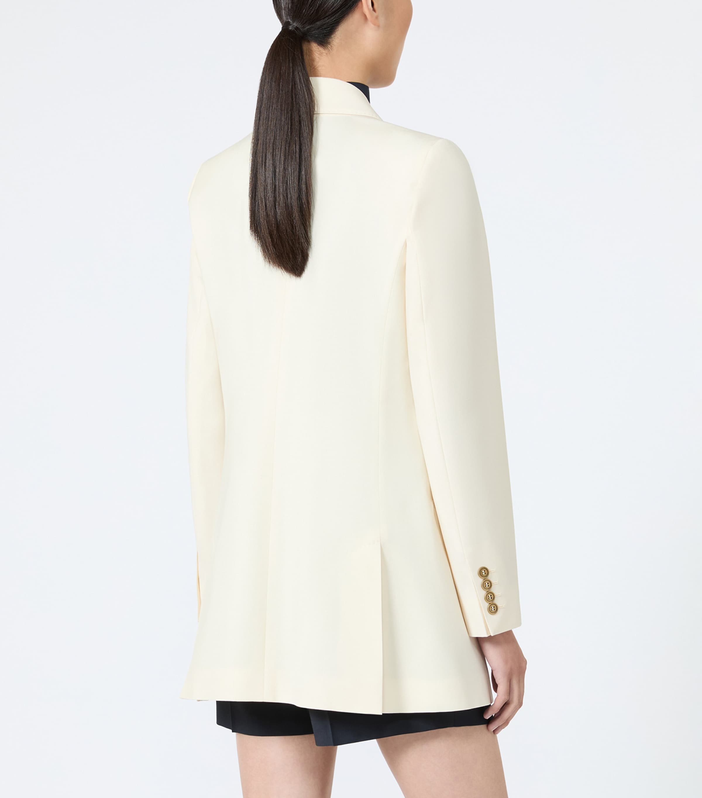 Max Mara Womens Virgin Wool Blazer Ivory Image 3