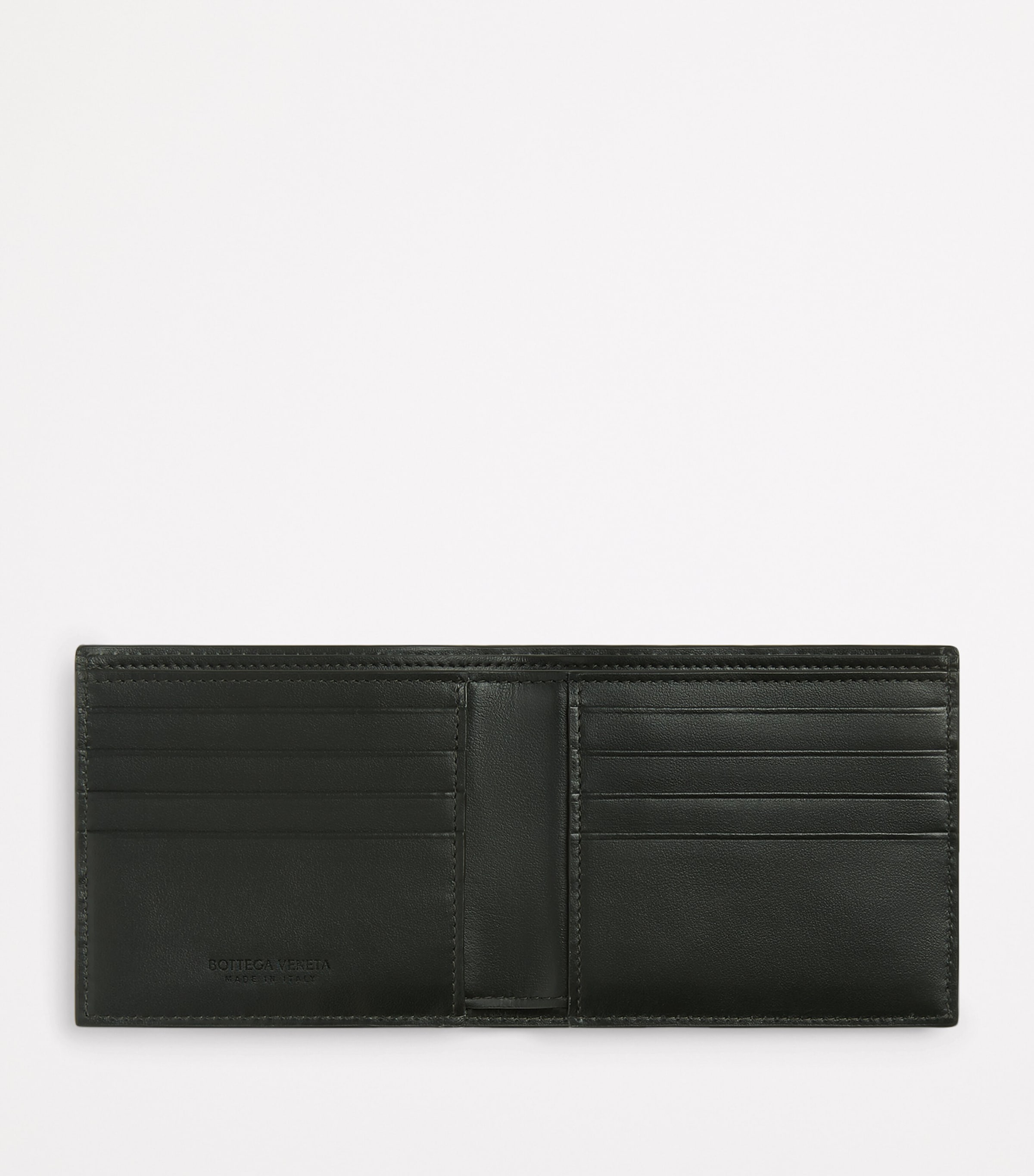 Grained Leather Intrecciato Bifold Wallet 3350 Image 2