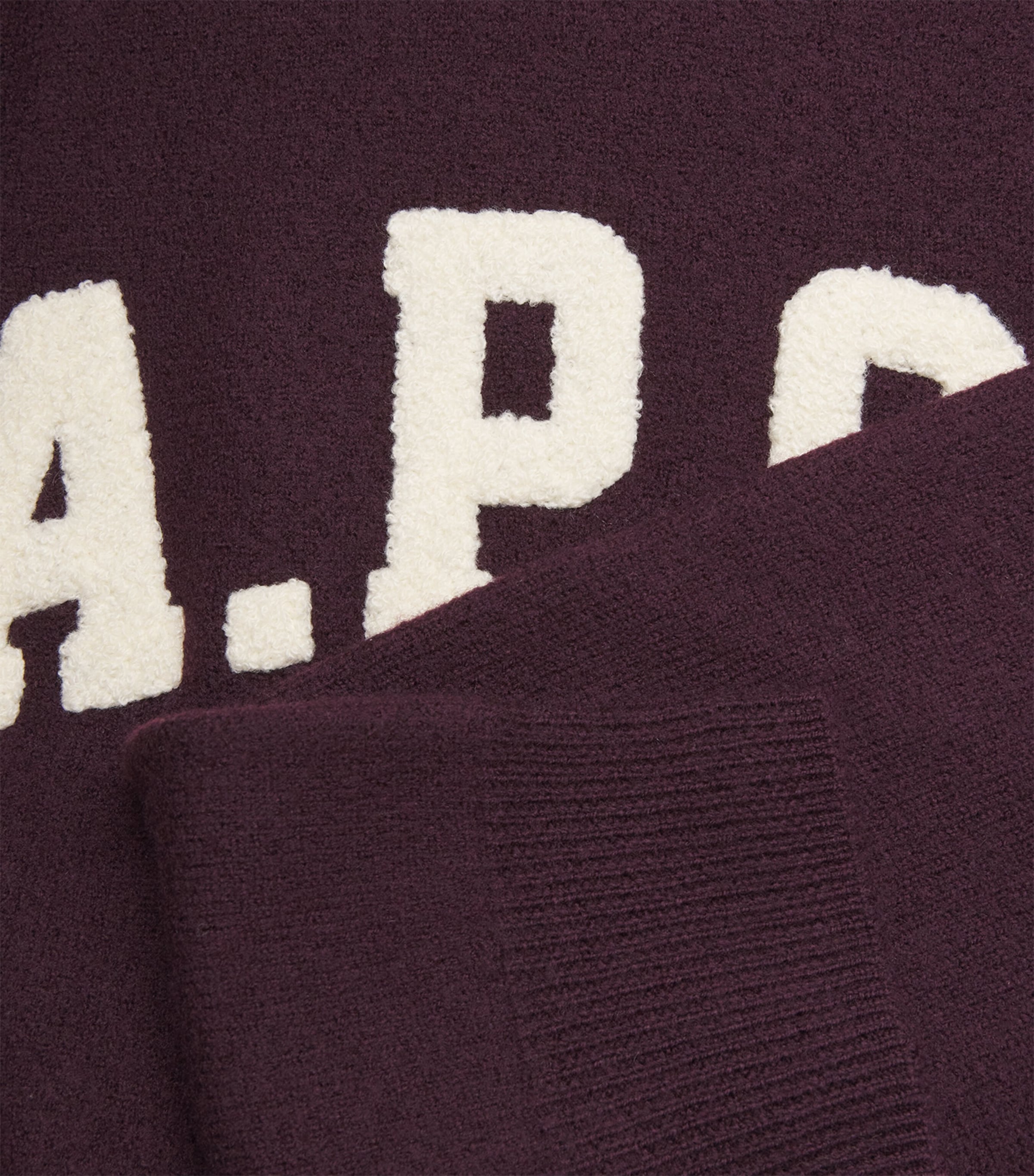 Wool Jay Logo Sweater GAC BURGUNDY Image 5