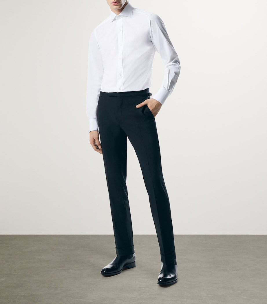 Cotton Poplin Slim-Fit Shirt AW001 Image 2