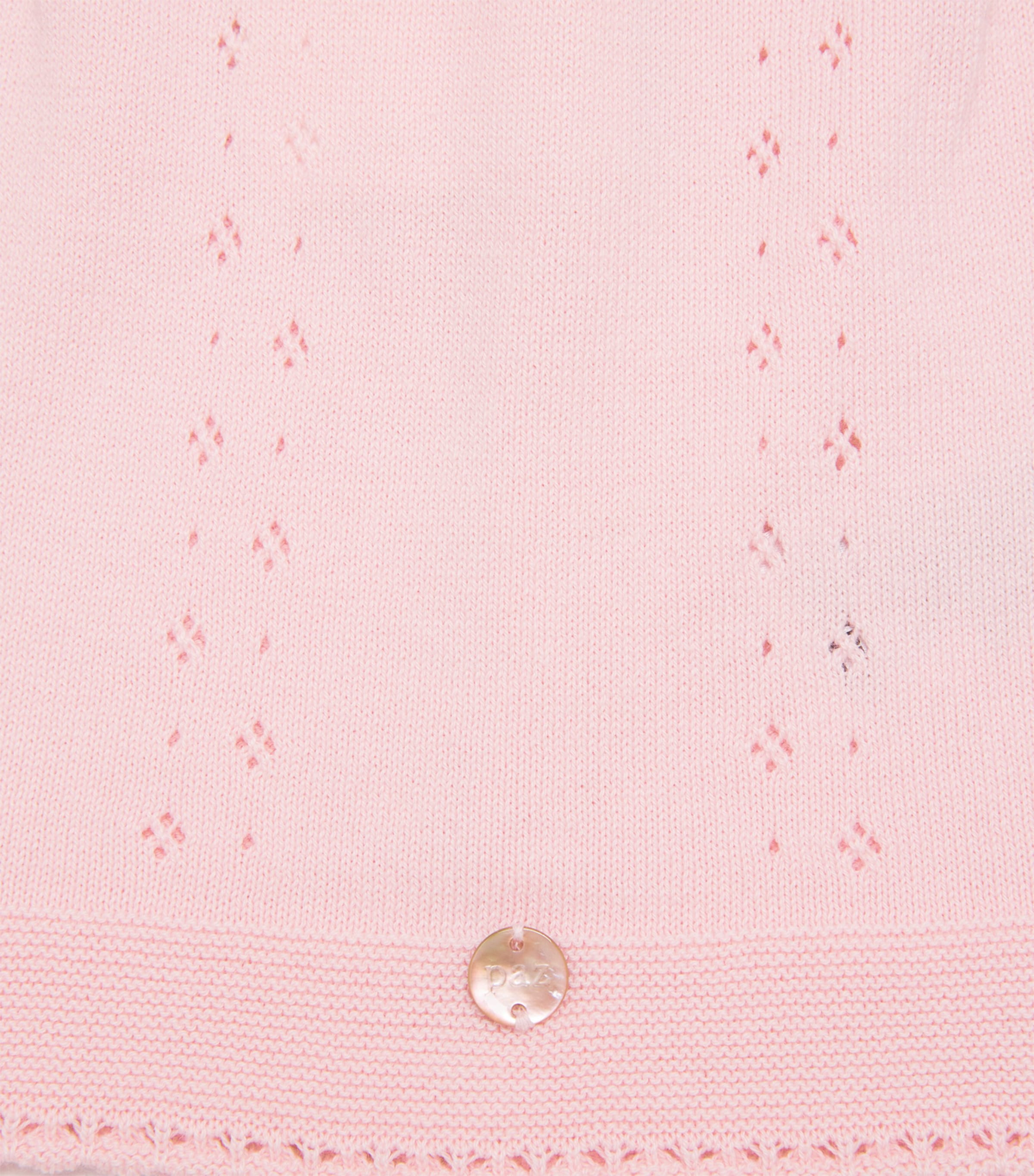 Cotton Knitted Top and Bloomers Set (0-6 Months) 322 H82 PASTEL PINK Image 5