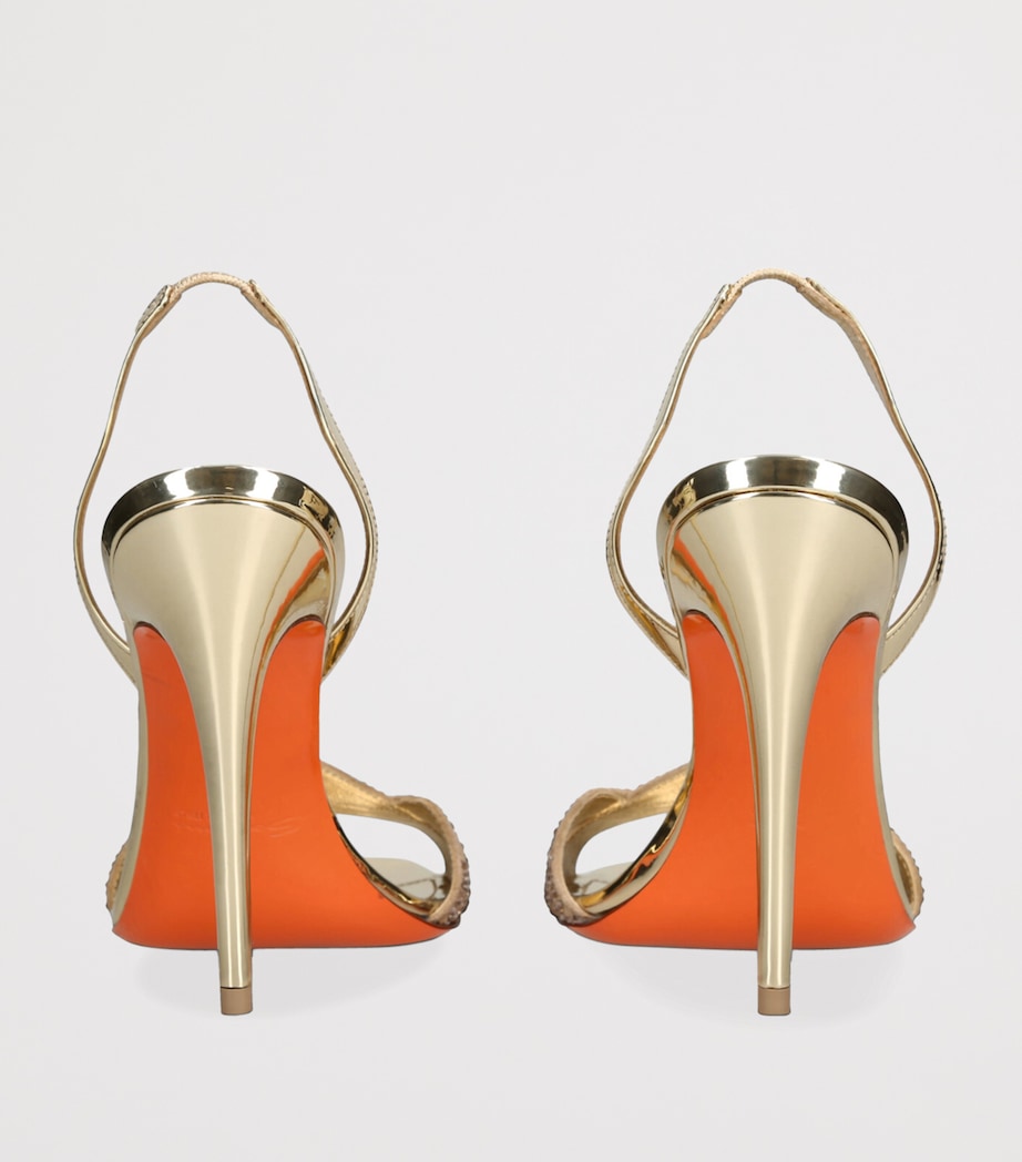 Leather Serena Heeled Sandals 105 GOLD COMB Image 2