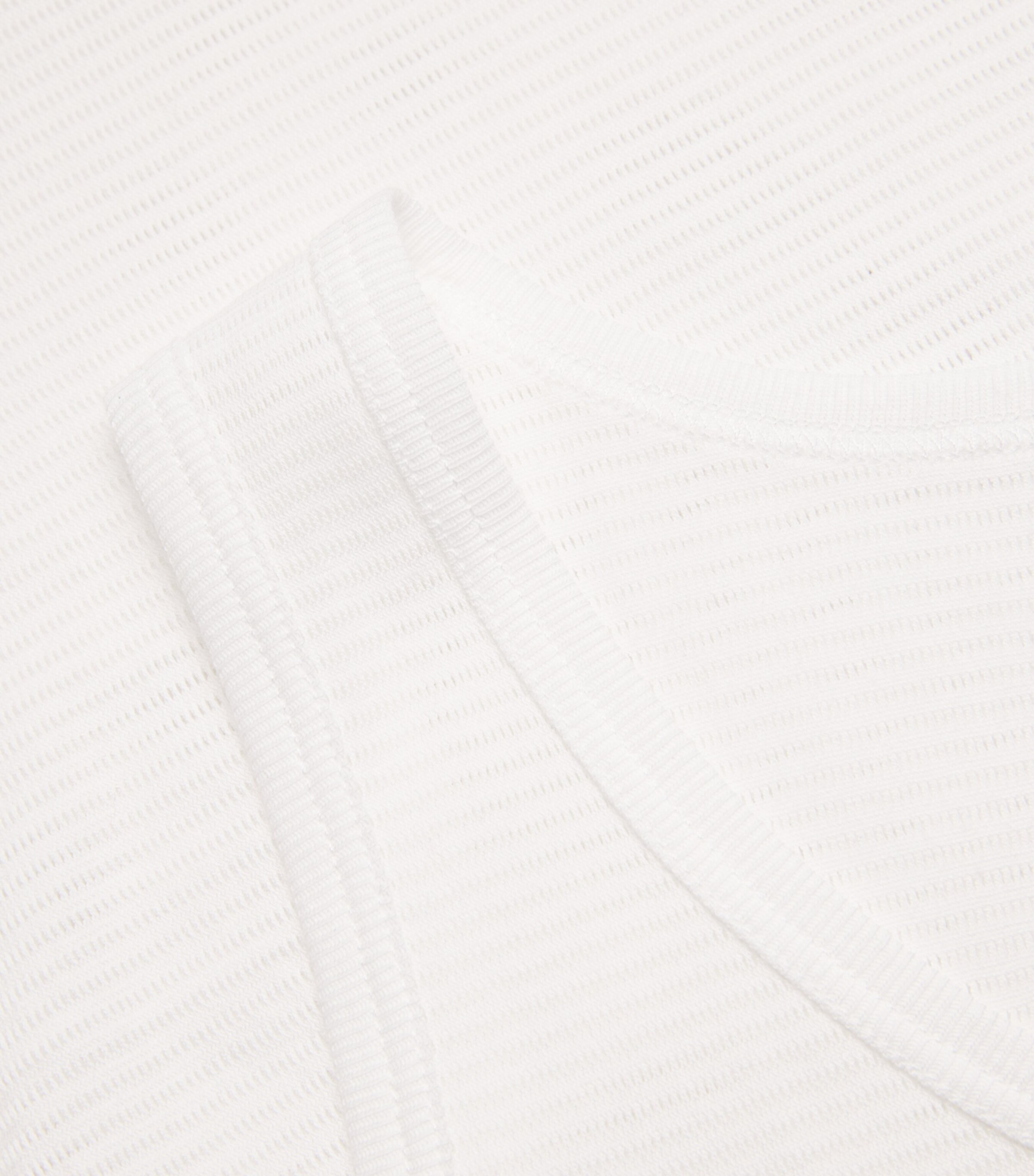 Cotton Mesh Cellular Vest WHITE Image 5