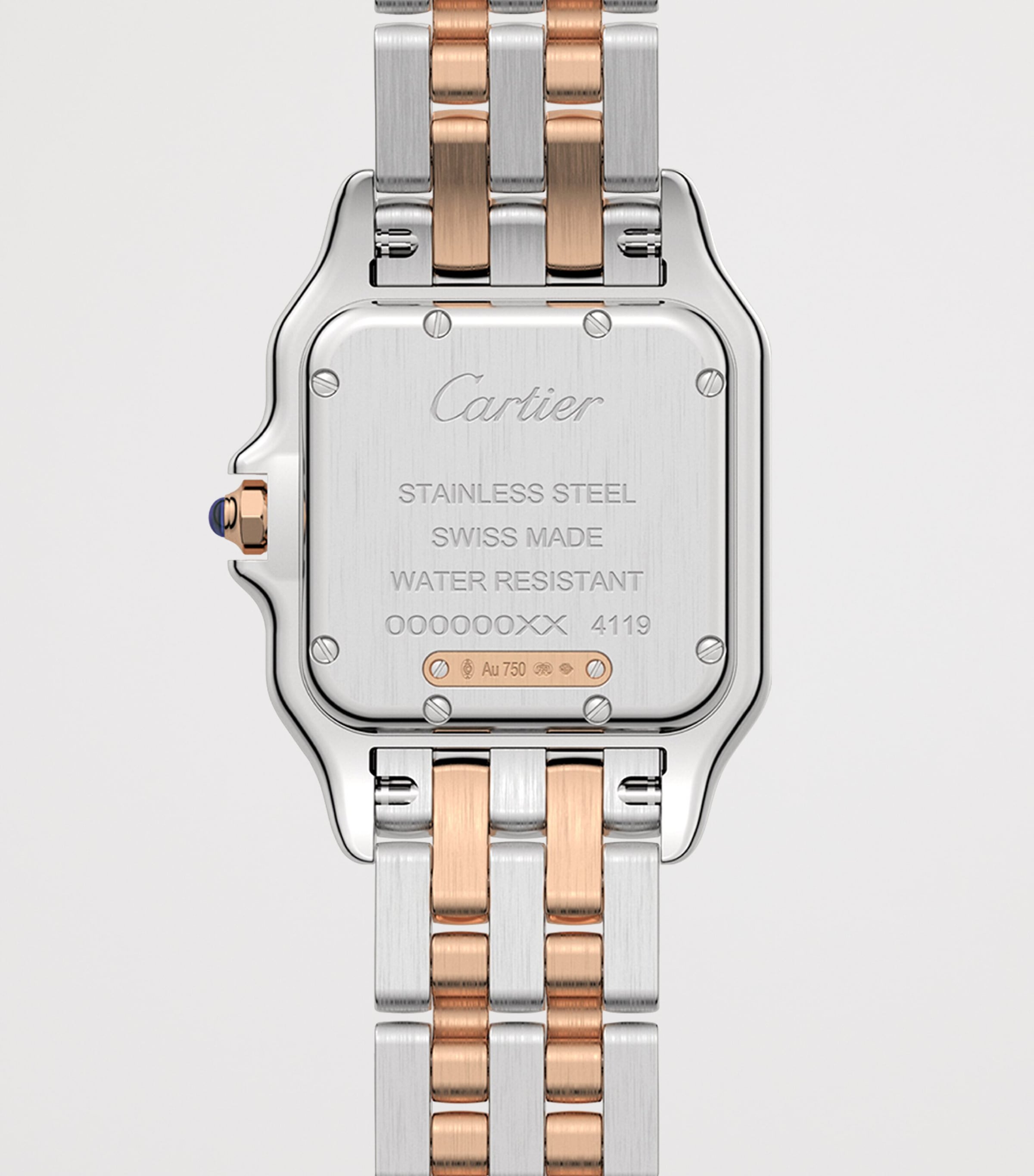 Medium Rose Gold and Diamond Panthère de Cartier Watch 27mm SILVER Image 4
