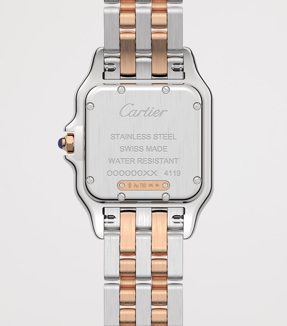 Medium Rose Gold and Diamond Panthère de Cartier Watch 27mm SILVER Image 4