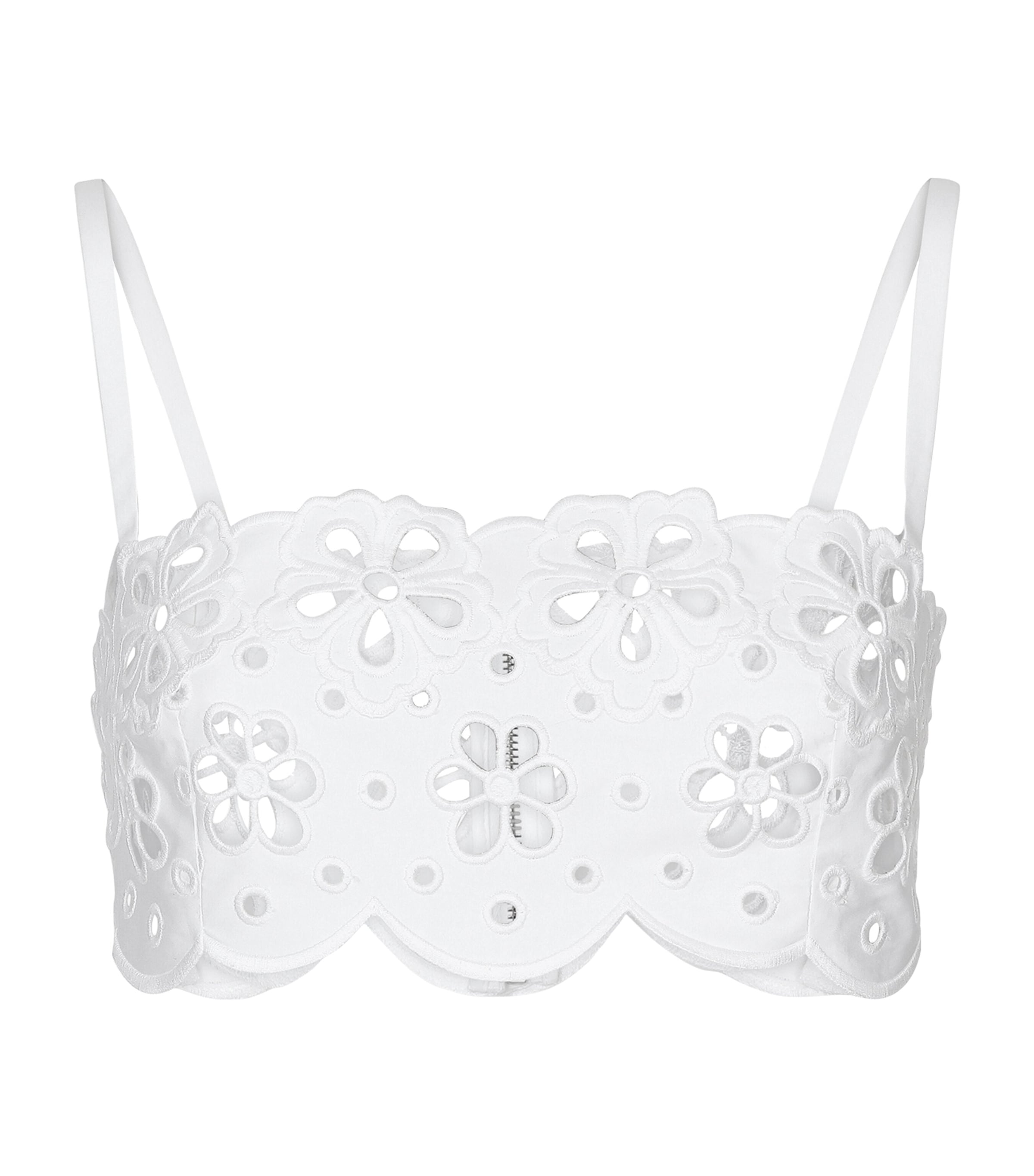 Dolce & Gabbana Floral Crop Top In White