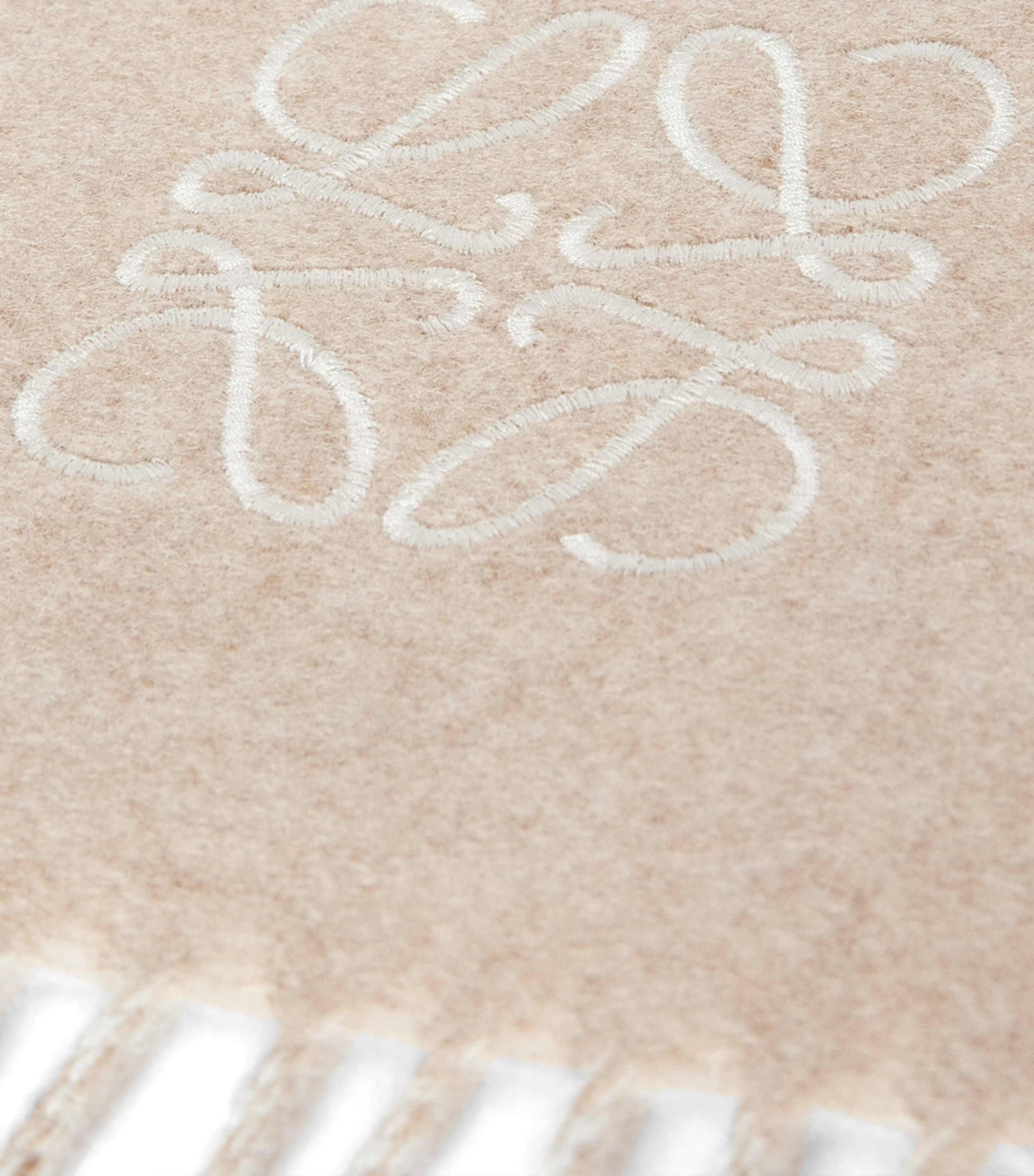 Bicolour Anagram Scarf IVORY/SAND Image 6