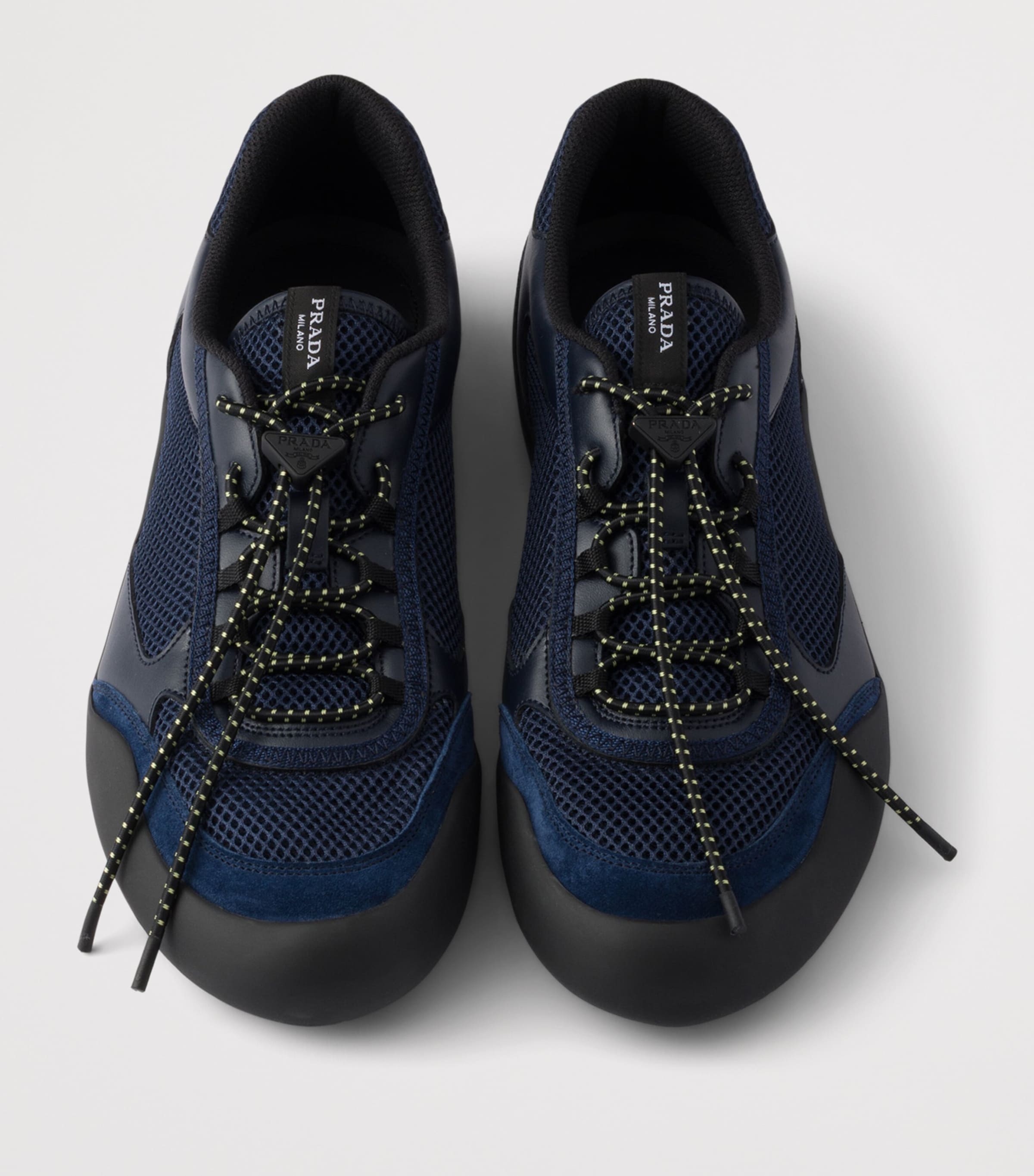 Leather-Mesh Speedrock Sneakers F0008 Image 3