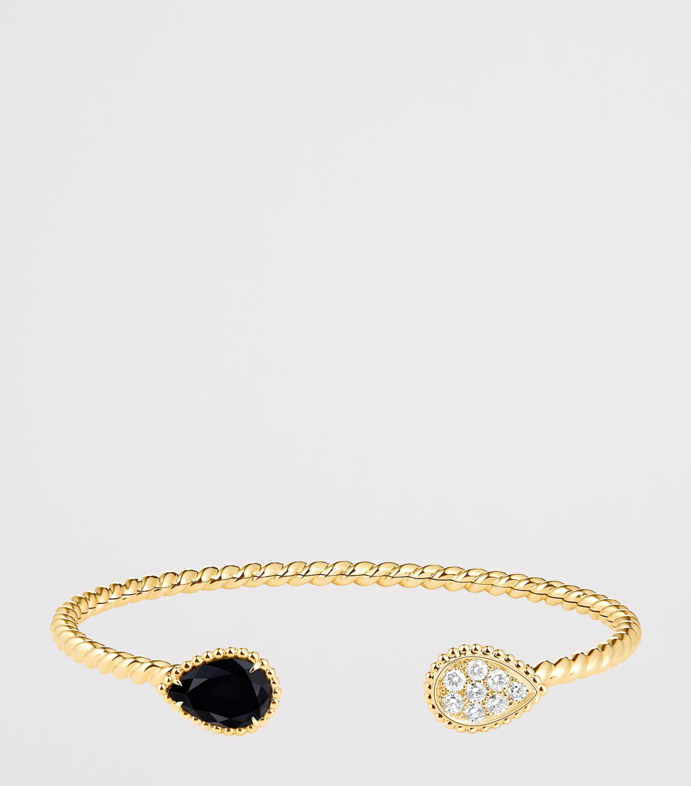 Boucheron Yellow Gold, Diamond and Onyx Serpent Bohème Bangle Yellow Gold Image 3