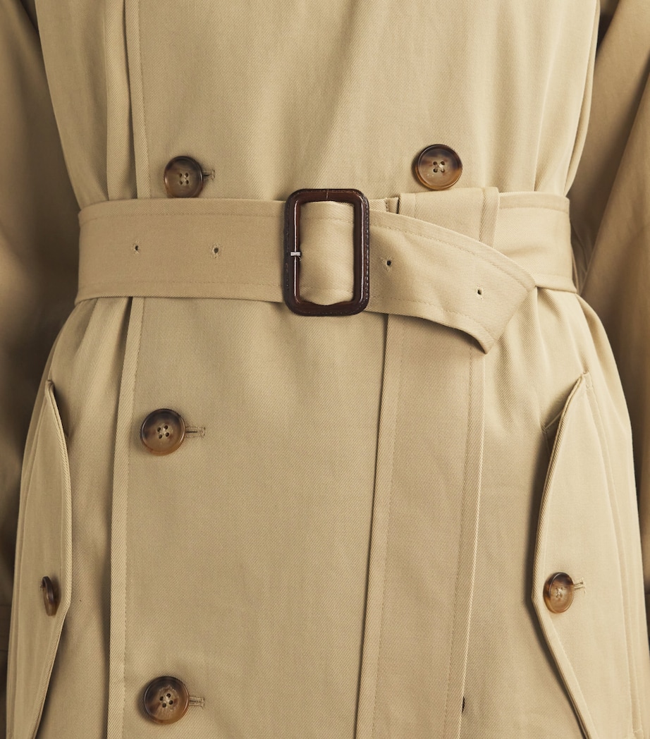 Polo Ralph Lauren Womens Double-Breasted Trench Coat Surrey Tan Image 6