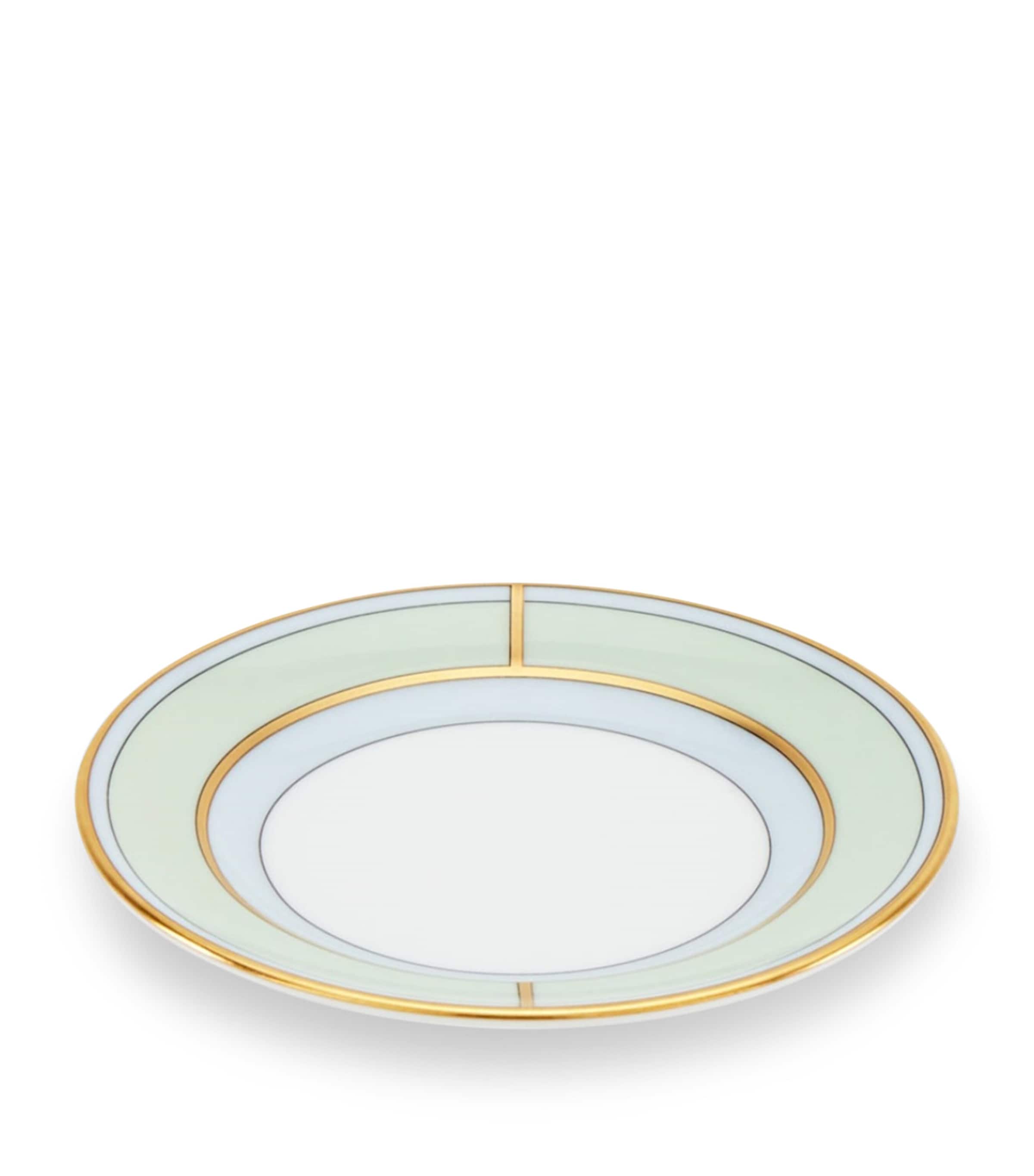 GINORI 1735 Porcelain Colonna Diva Verde Coffee Saucer (12.5cm) Image 4