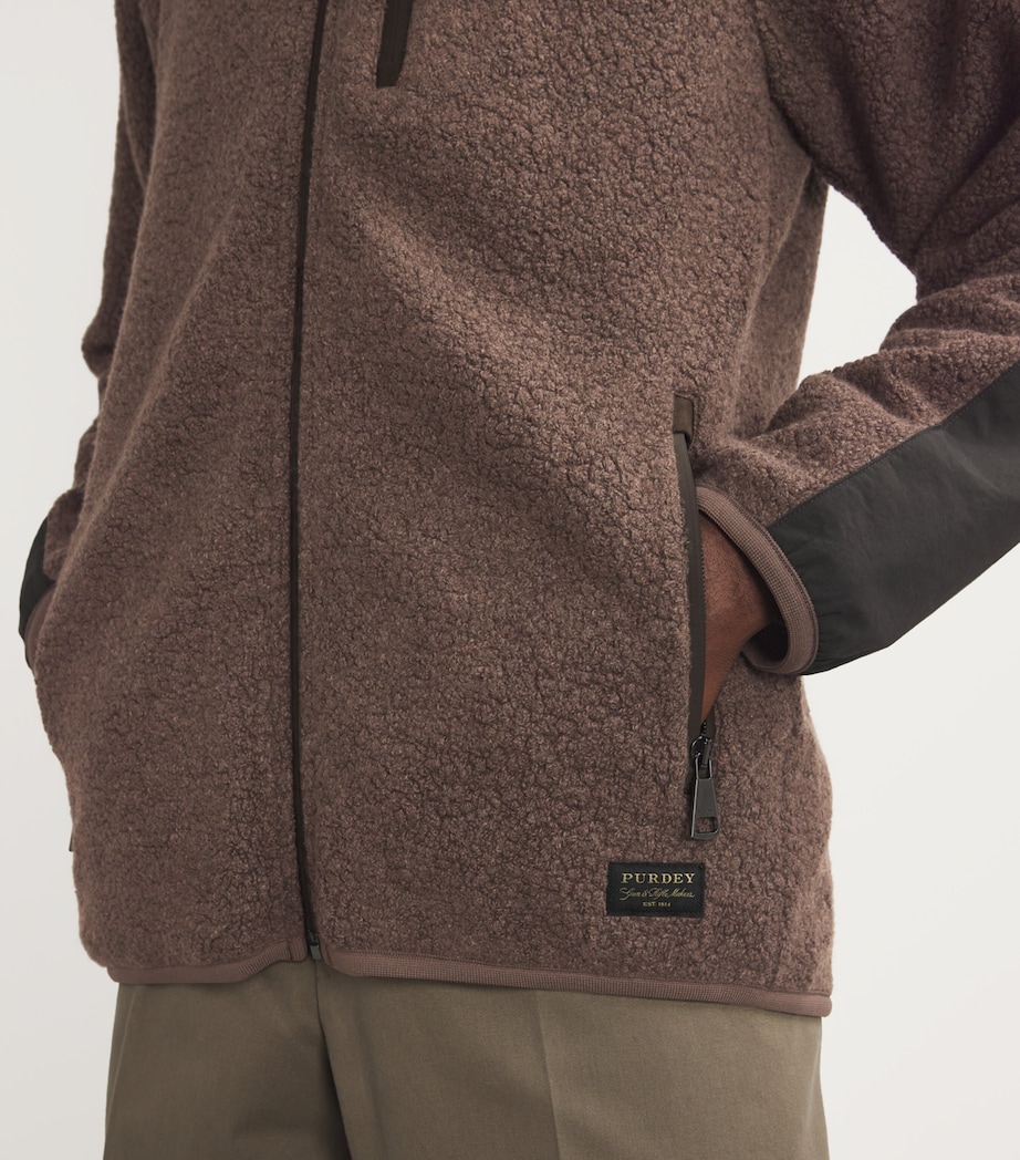 Fleece-Back Jersey Lux Jacket WALNUT Image 6