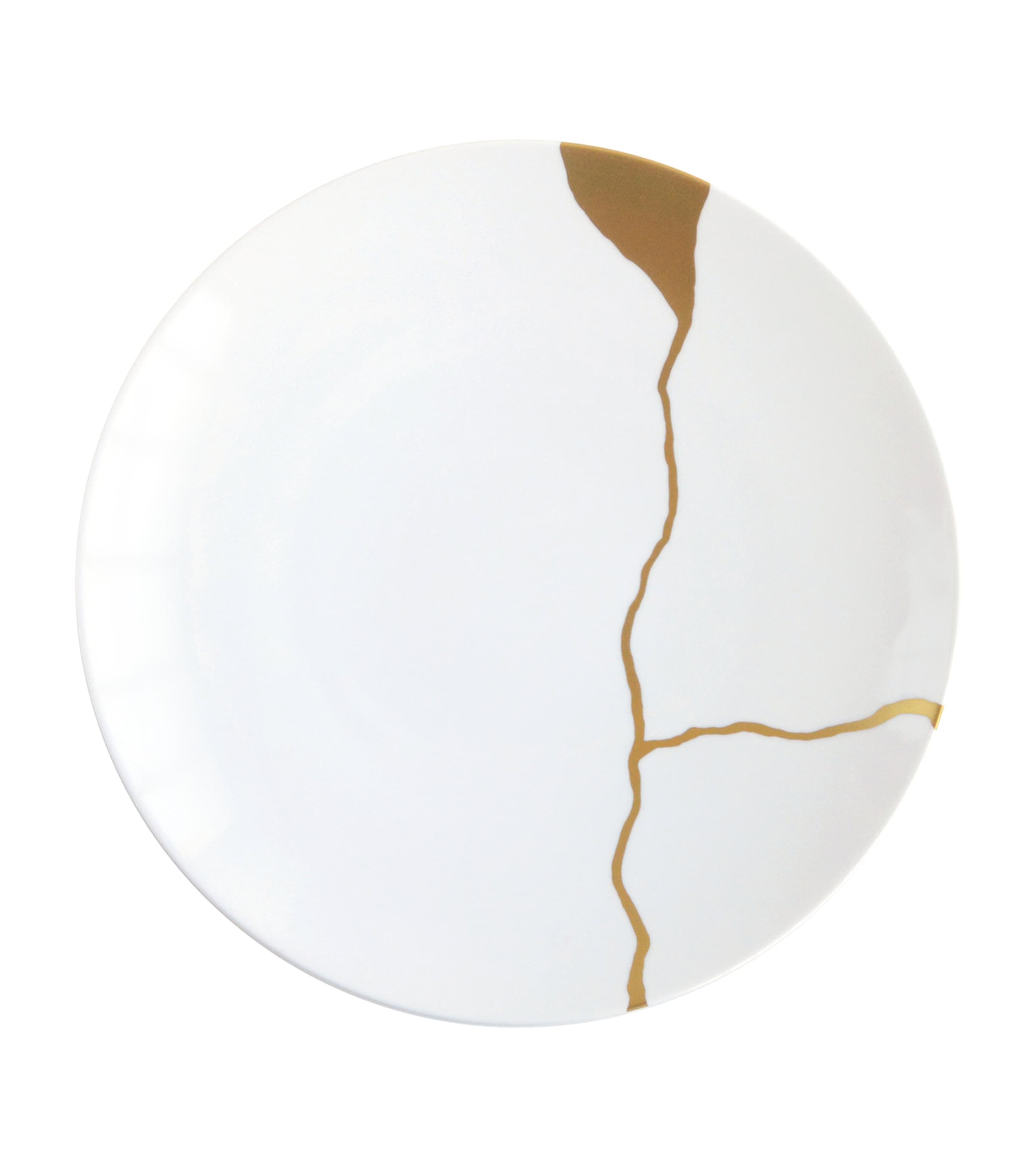 Bernardaud Set of 12 Kintsugi Dinner Plates (26cm) Or Image 2