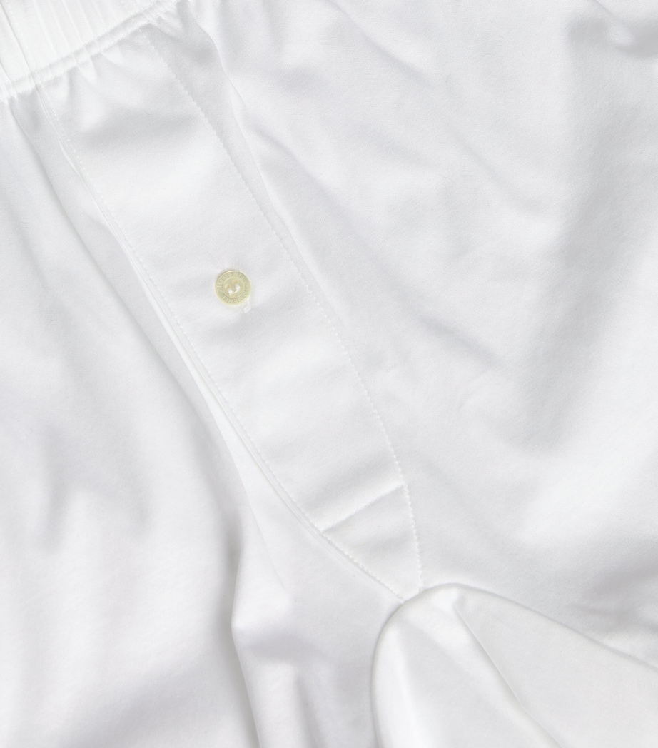 Buttoned Sea Island Boxer Briefs 01 WHITE Image 5