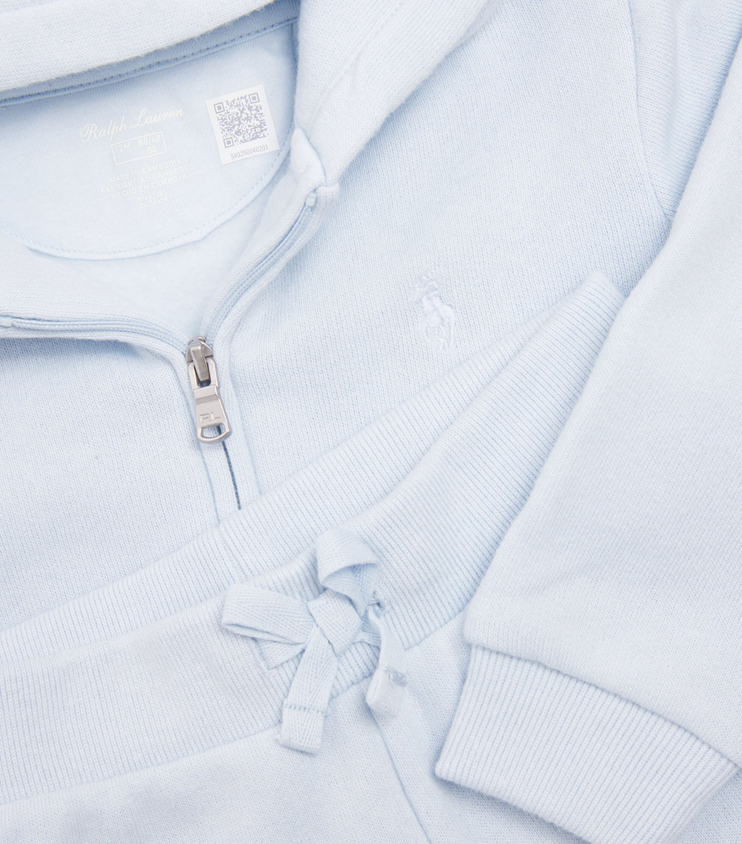 Cotton-Blend Hoodie and Sweatpants Set (3-24 Months) BERYL BLUE Image 4