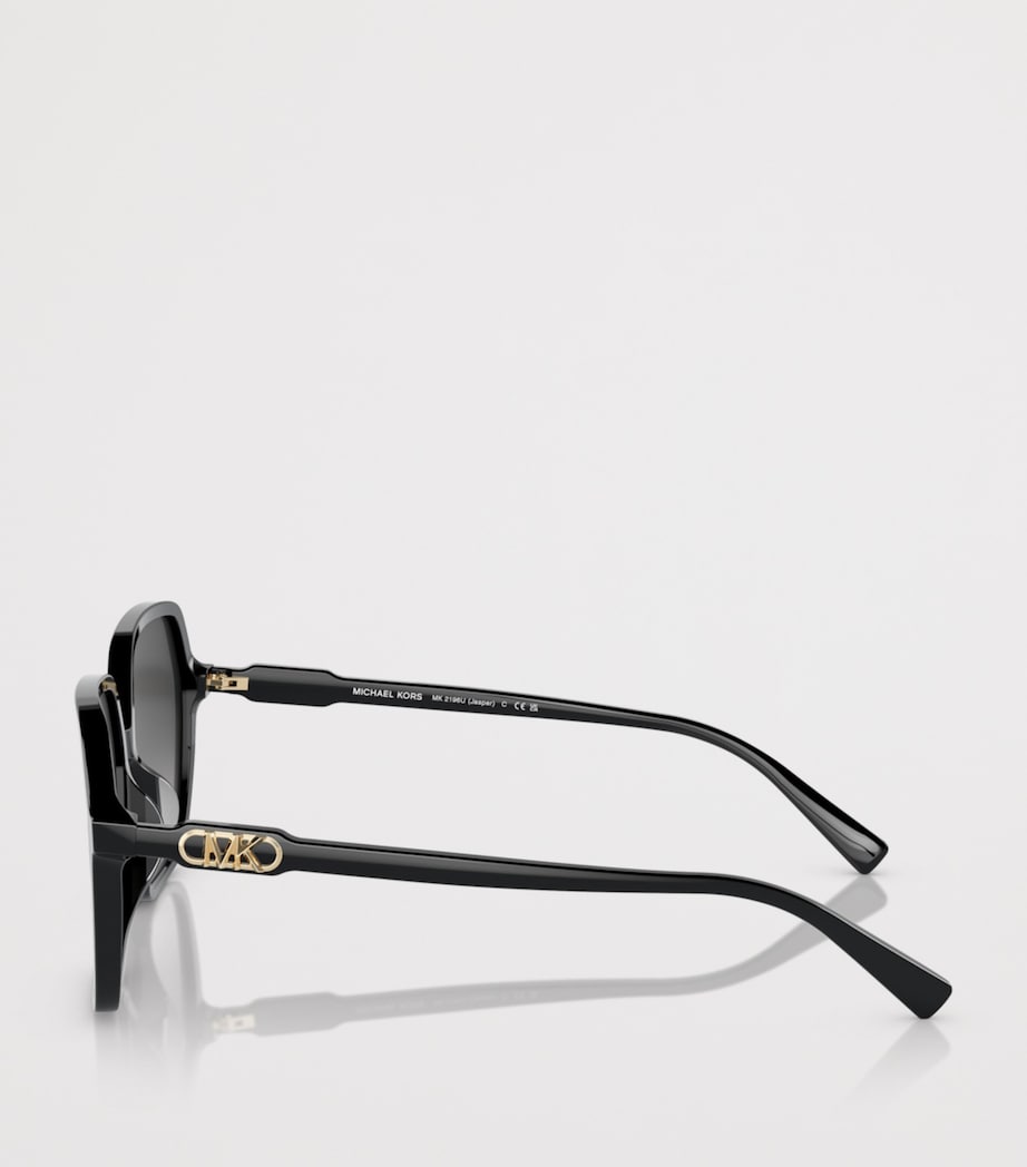 Michael Kors Jasper Square Sunglasses Black Image 3