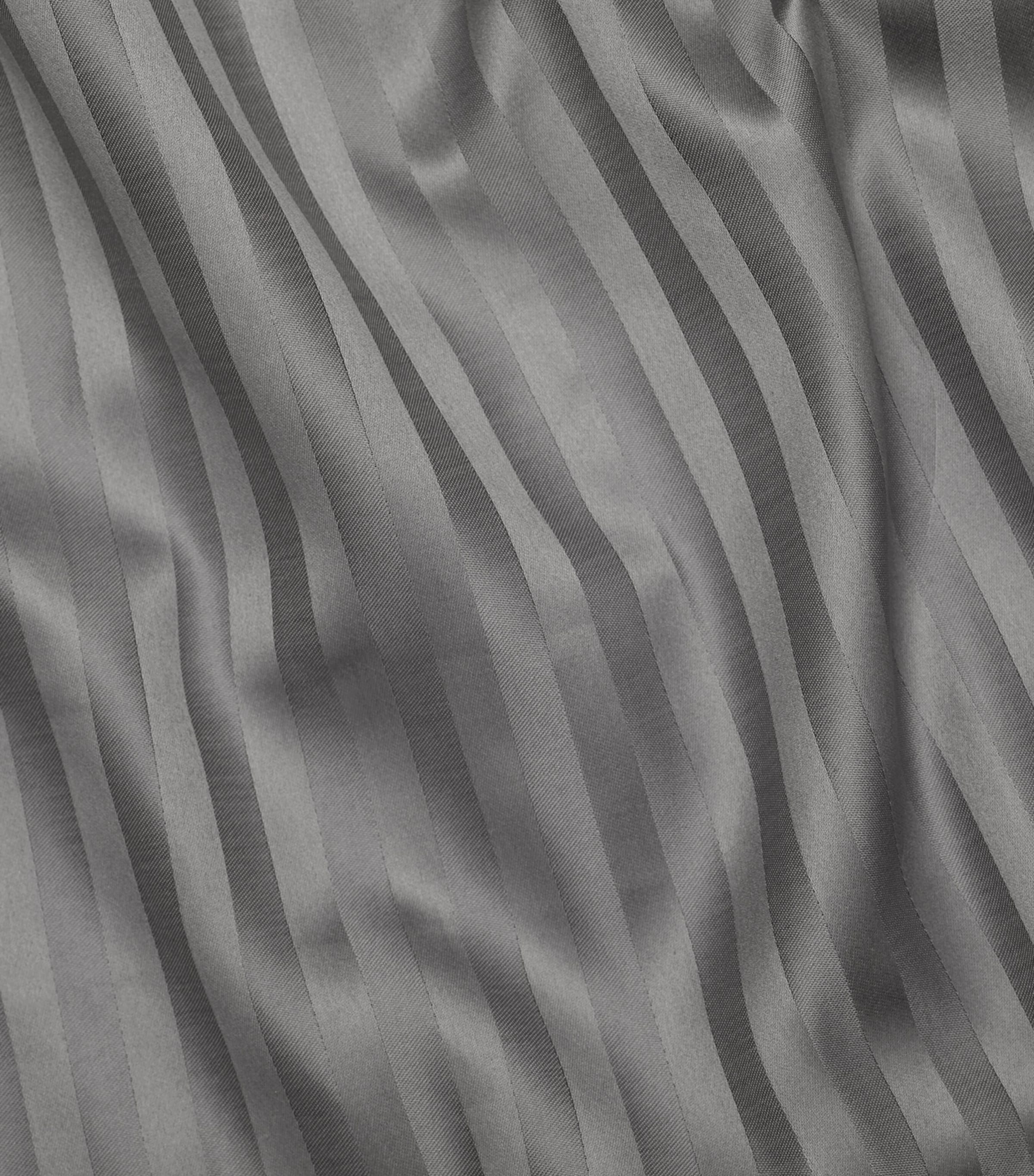 Pratesi Raso Rigato King Duvet Cover (230cm x 220cm) Charcoal Image 3