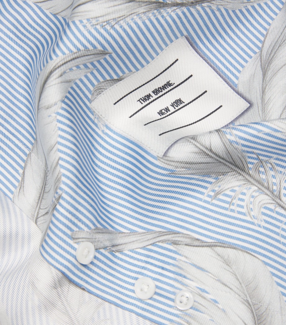 Silk Twill Print Shirt LIGHT BLUE Image 2
