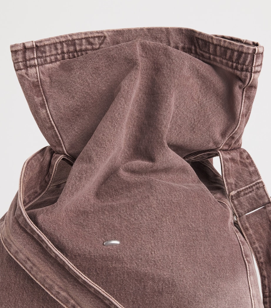 Our Legacy Organic Cotton Messenger Bag Overdyed Choco Melon Image 5