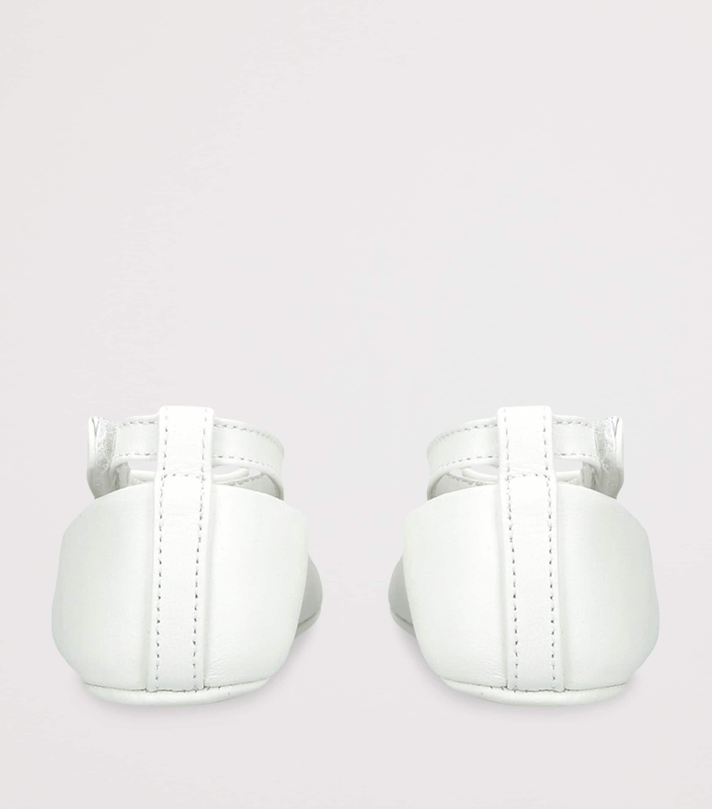 Leather Ballet Flat WHITE Image 2