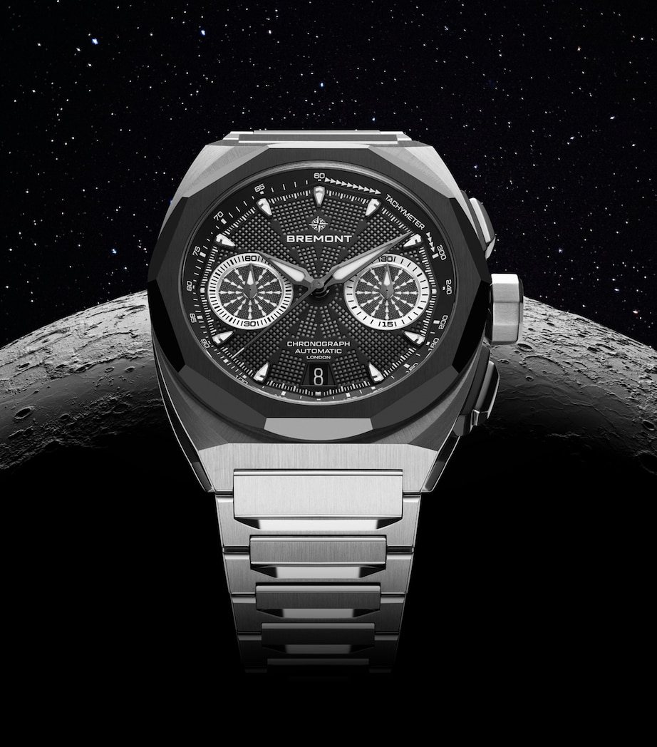 Bremont Stainless Steel Supernova Chronograph Watch 41mm Black Image 8
