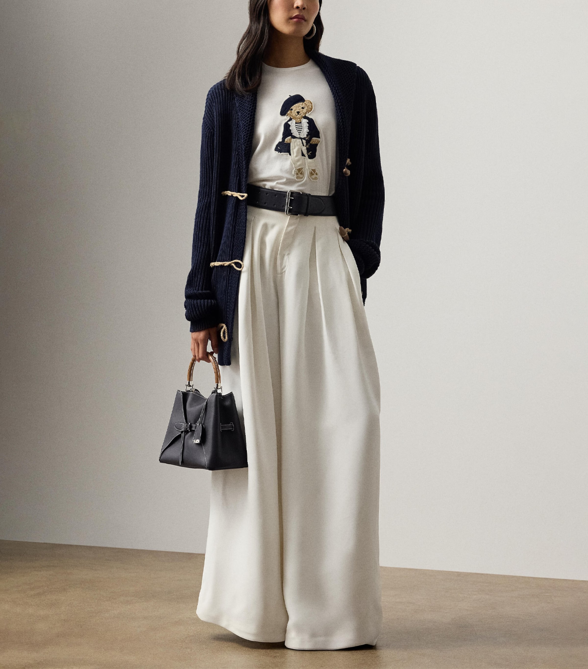 Cotton Polo Bear T-Shirt NATURAL-101 Image 2