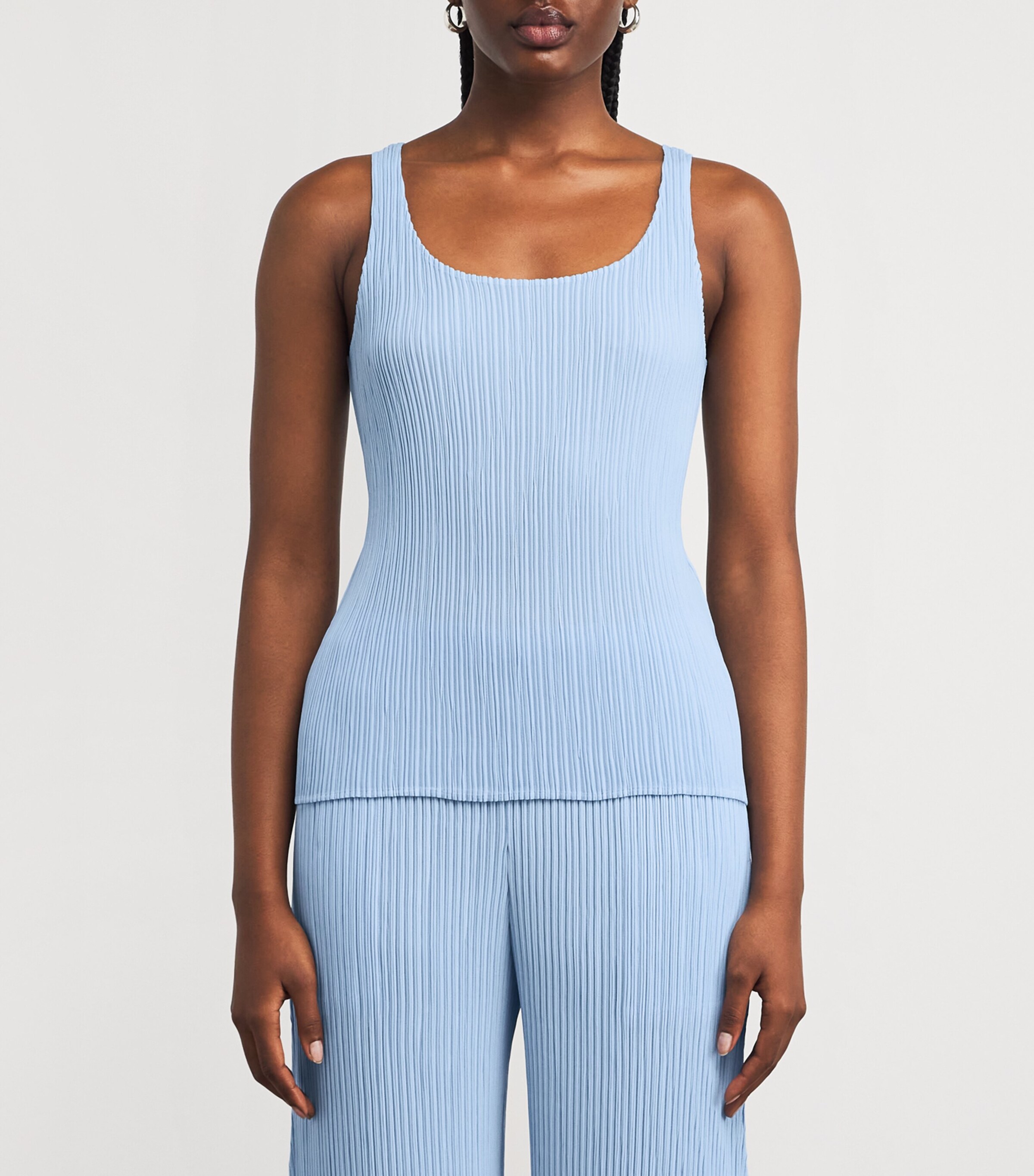 Hatching Tank Top LIGHT BLUE Image 3