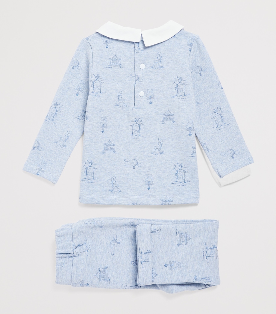 Cotton Top and Trousers Set (0-24 Months) B0066 Image 2