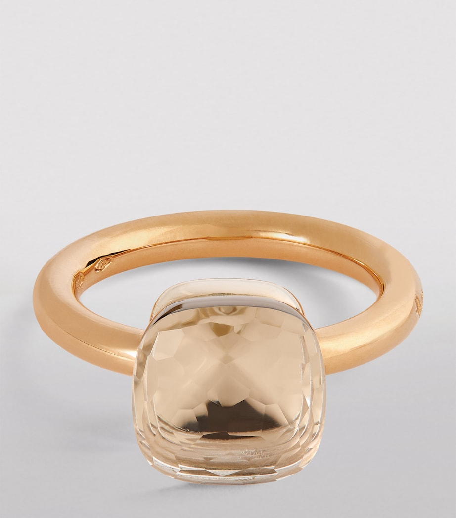 Mixed Gold and White Topaz Nudo Classic Ring 000TB Image 3