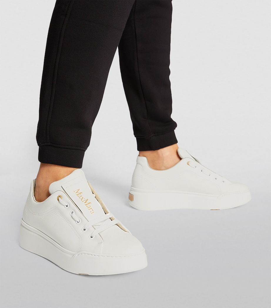 Leather Sneakers WHITE Image 5