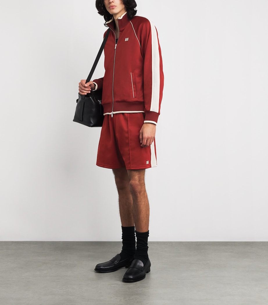 Stripe Motion Shorts RUST / IVORY Image 2