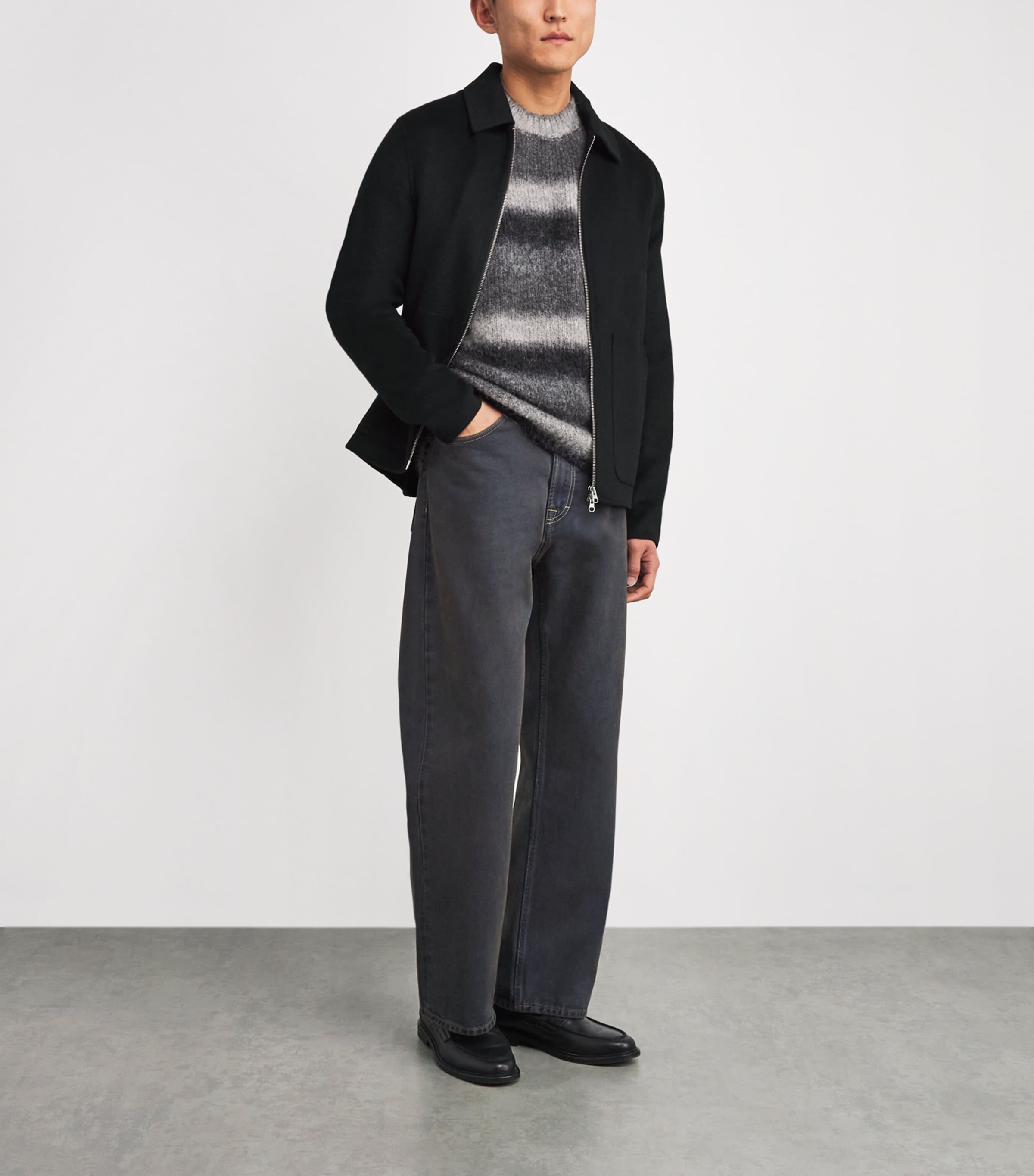 Wool-Blend Sapaulo Jacket BLACK Image 2