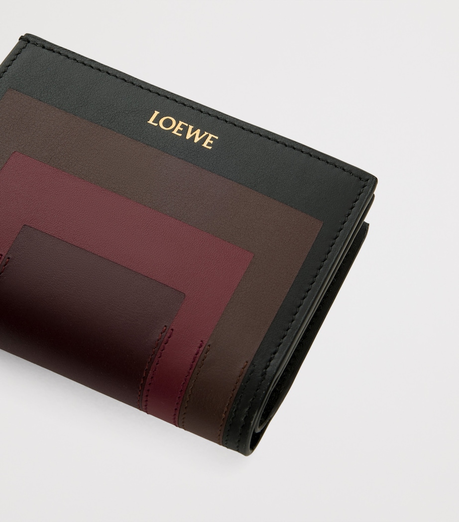 x Albers Leather Compact Wallet BLACK/BURGUNDY Image 5