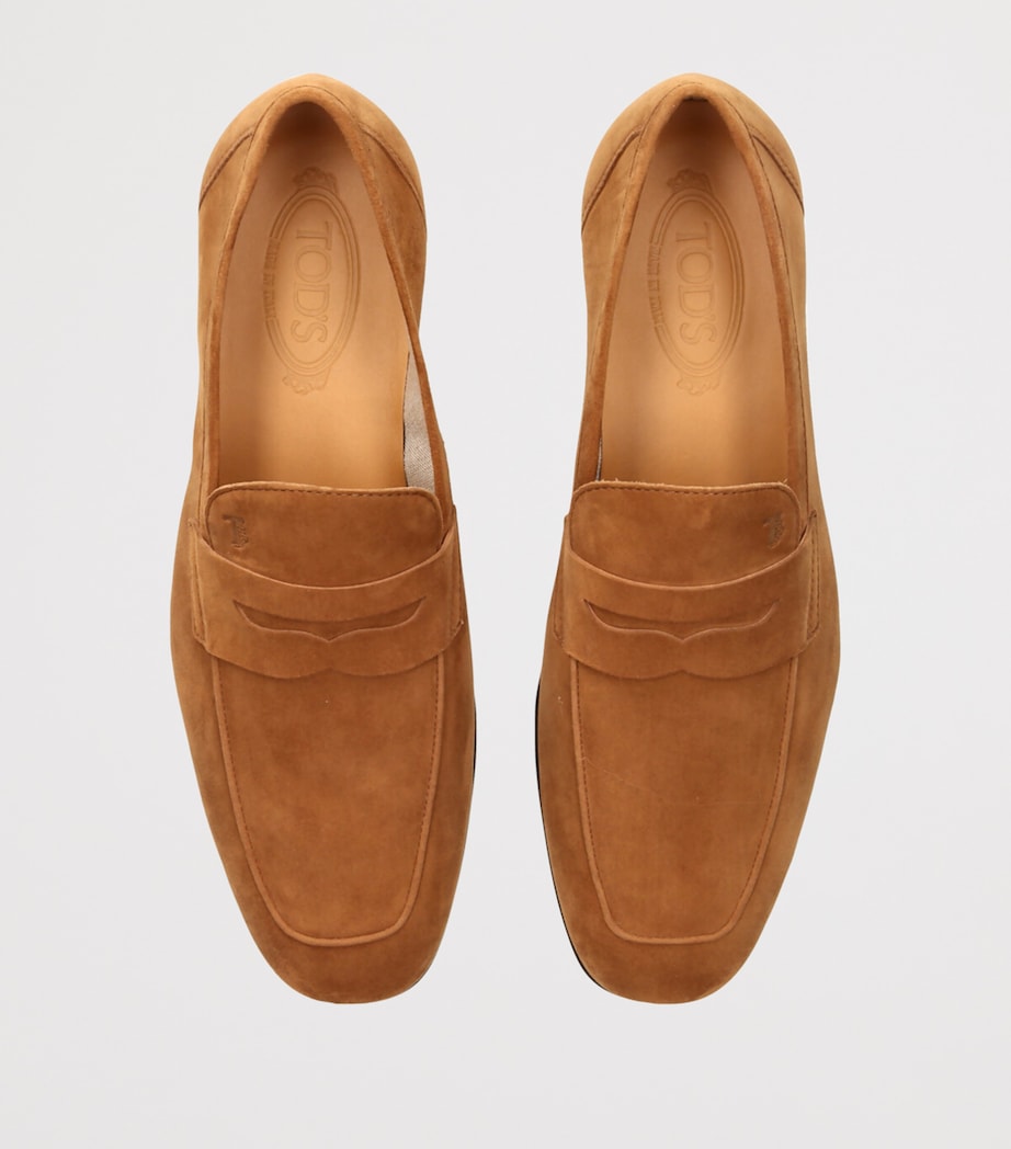 Suede Moccasino Penny Loafers CAMEL Image 4