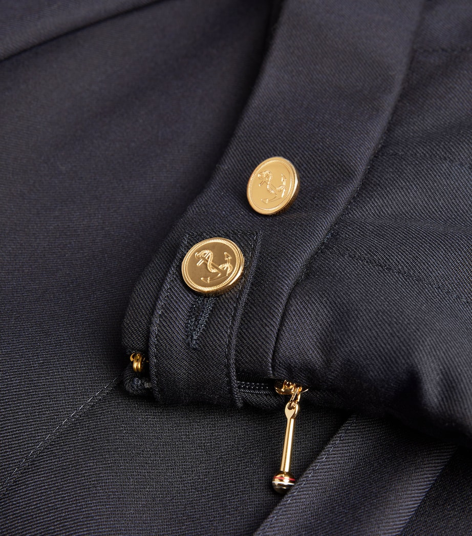 Pleated Midi Skirt NAVY Image 5