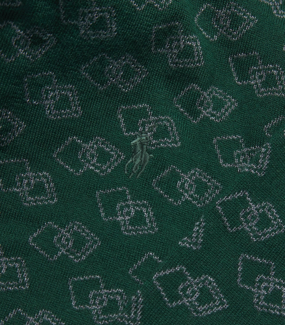 Geometric Jacquard Sweater GREEN MULTI Image 5