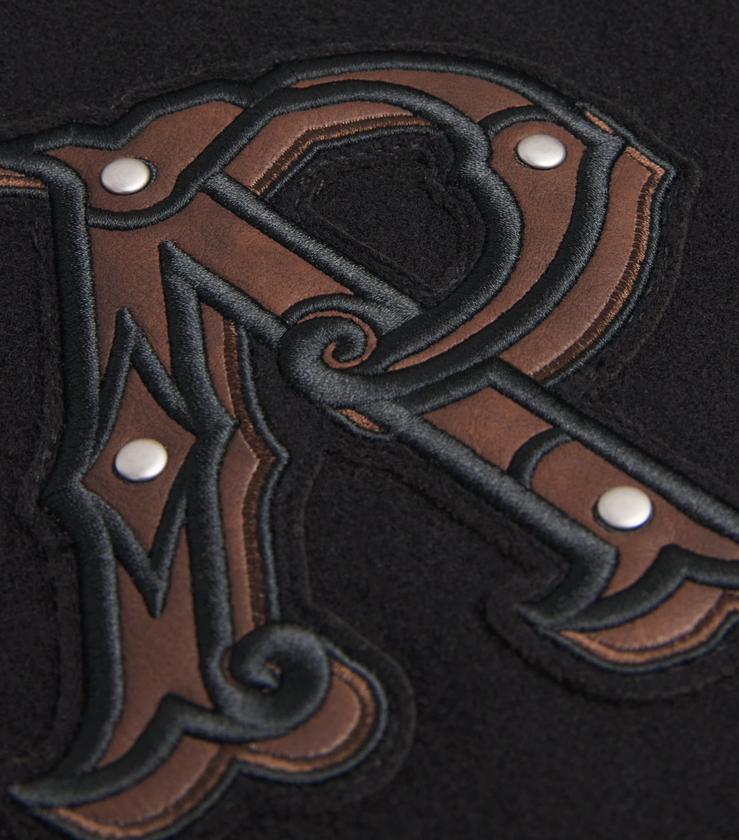 Wool-Blend Bomber Jacket JET BLACK Image 6