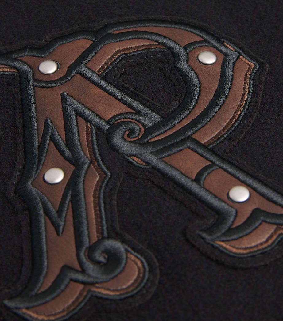 Wool-Blend Bomber Jacket JET BLACK Image 6