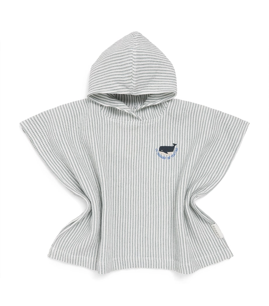 Liewood Organic Cotton Stripe Paco Poncho (1-4 Years) Yd Stripe Mint/crème Image 1