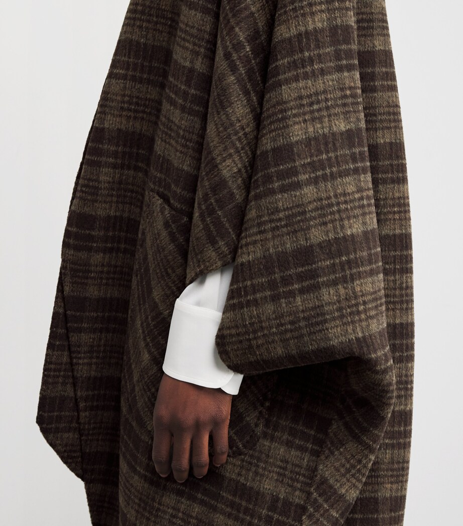 Cashmere Plaid Belleville Trench Coat MOSS PLAID Image 6