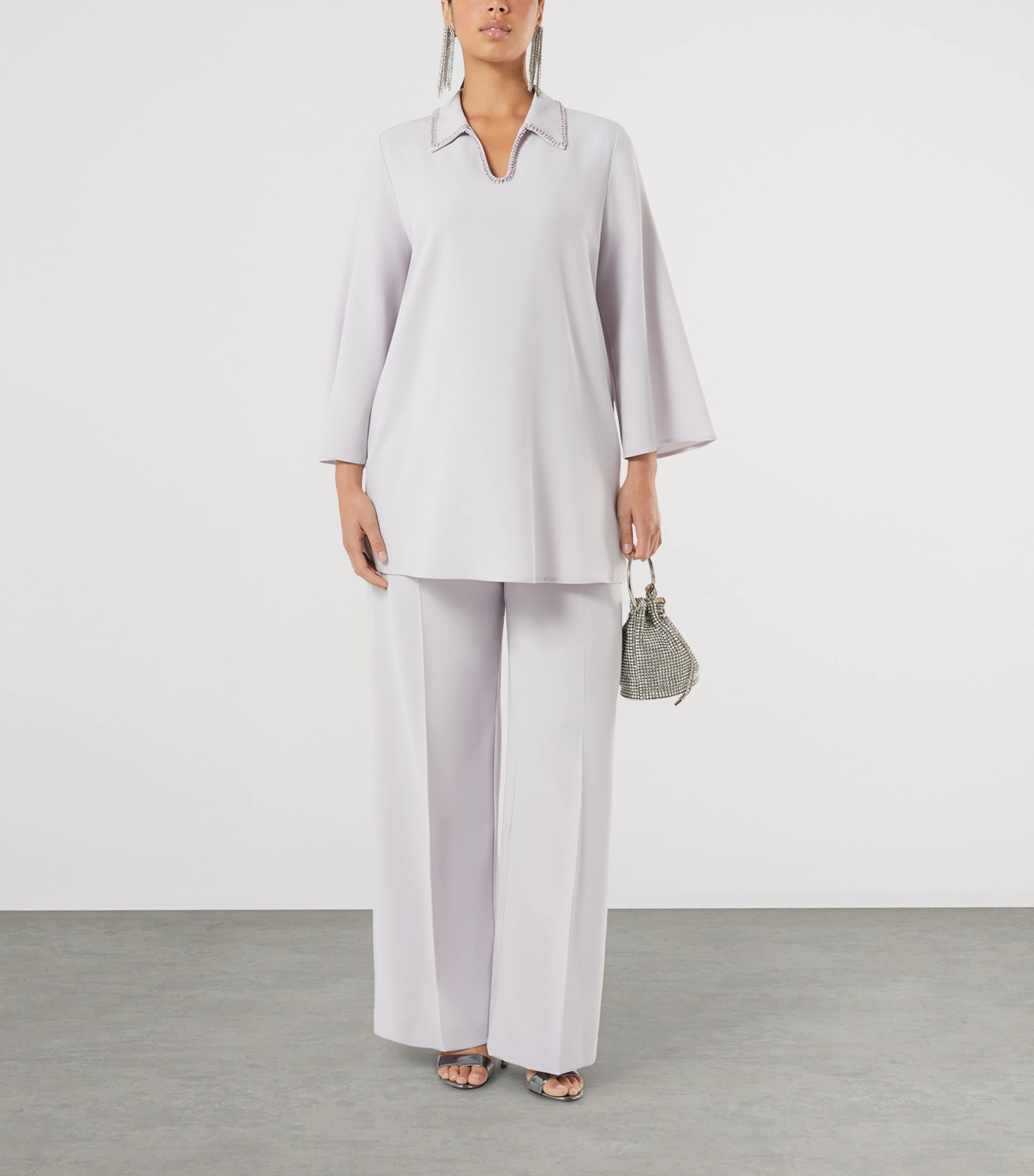 Cady Straight Trousers LAVENDER Image 4