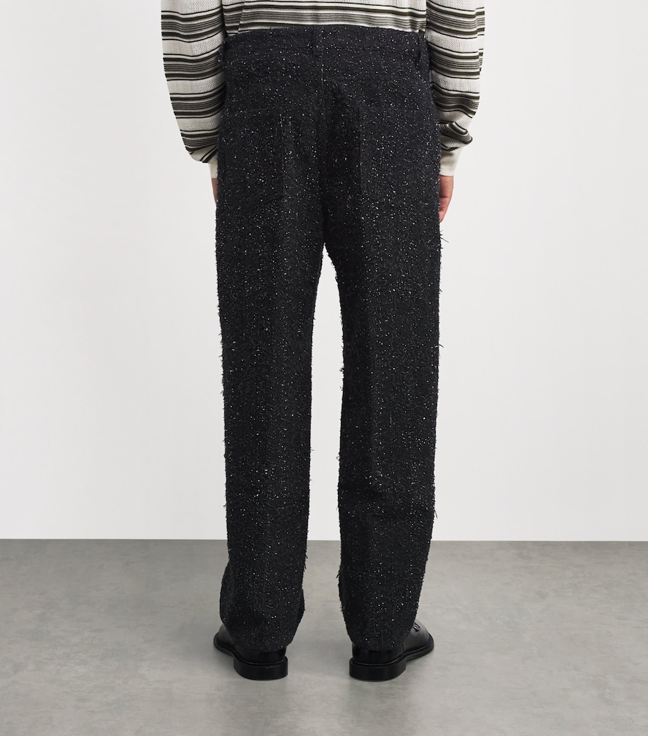 Cotton Towel Trousers BLACK Image 4