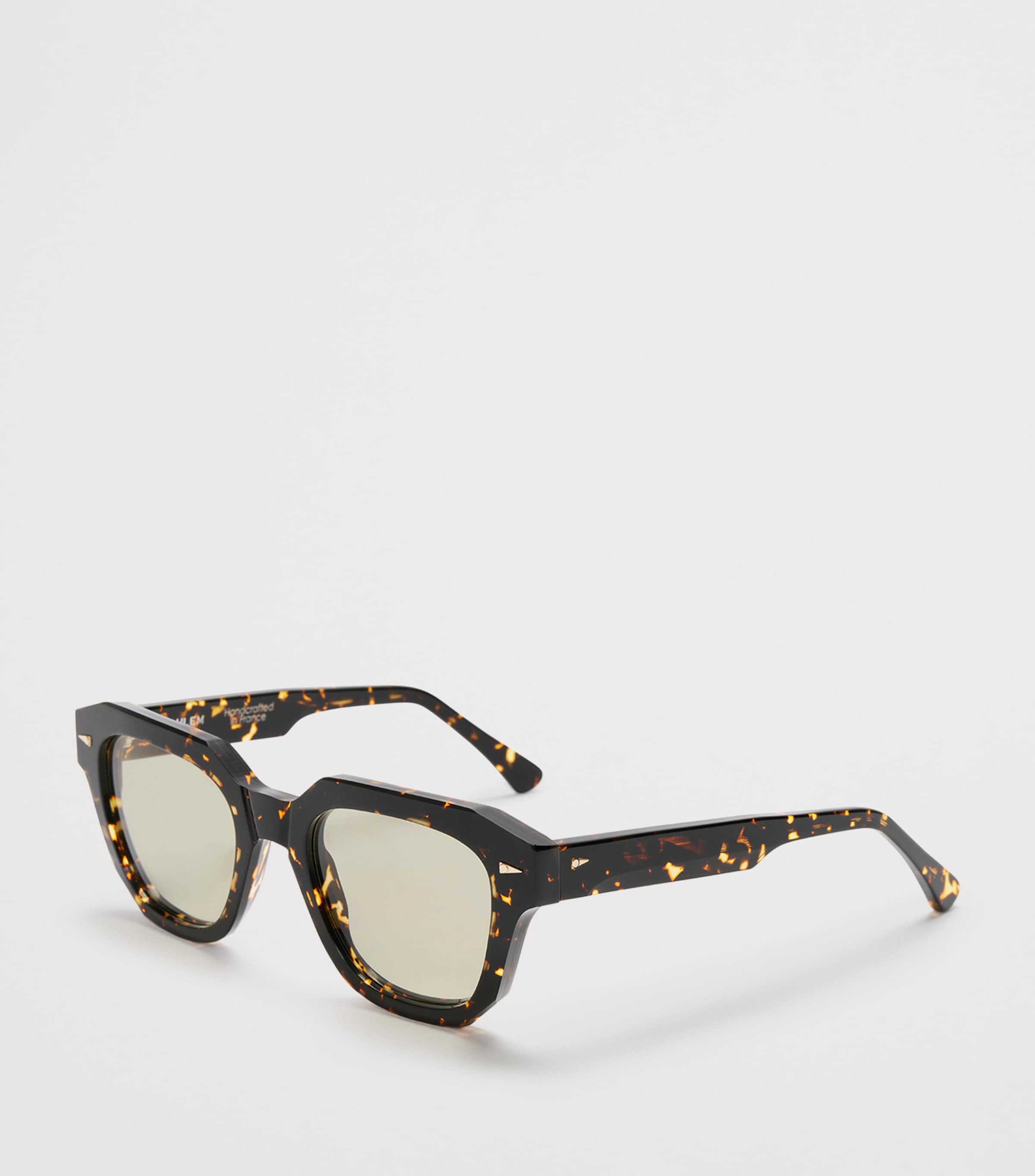 Ahlem Pont Mirabeau Square Sunglasses Ylw Turtle/ Grn Lgt Image 2