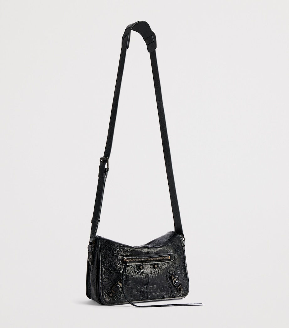 Balenciaga Crinkled Calfskin Le City Messenger Bag Image 5